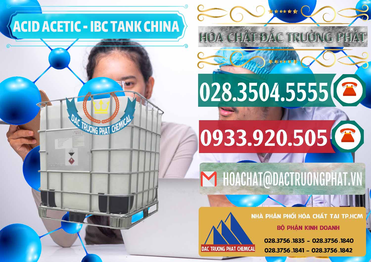 Đơn vị chuyên cung cấp và bán Acetic Acid – Axit Acetic Tank Bồn IBC Trung Quốc China - 0443 - Cty phân phối & cung ứng hóa chất tại TP.HCM - muabanhoachat.vn