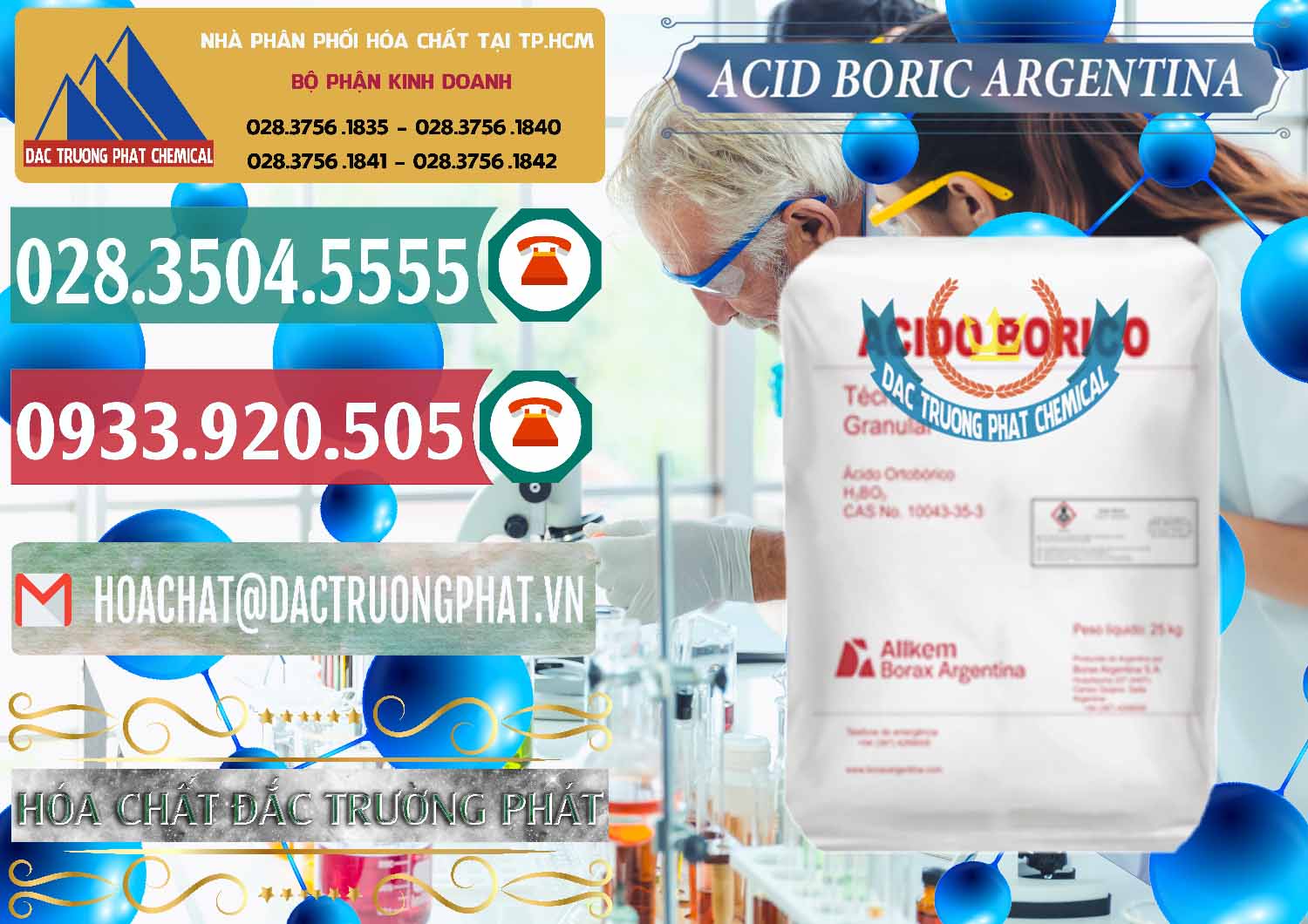 Đơn vị chuyên cung ứng _ bán Acid Boric – Axit Boric H3BO3 99% Allkem Argentina - 0448 - Chuyên phân phối và cung cấp hóa chất tại TP.HCM - muabanhoachat.vn