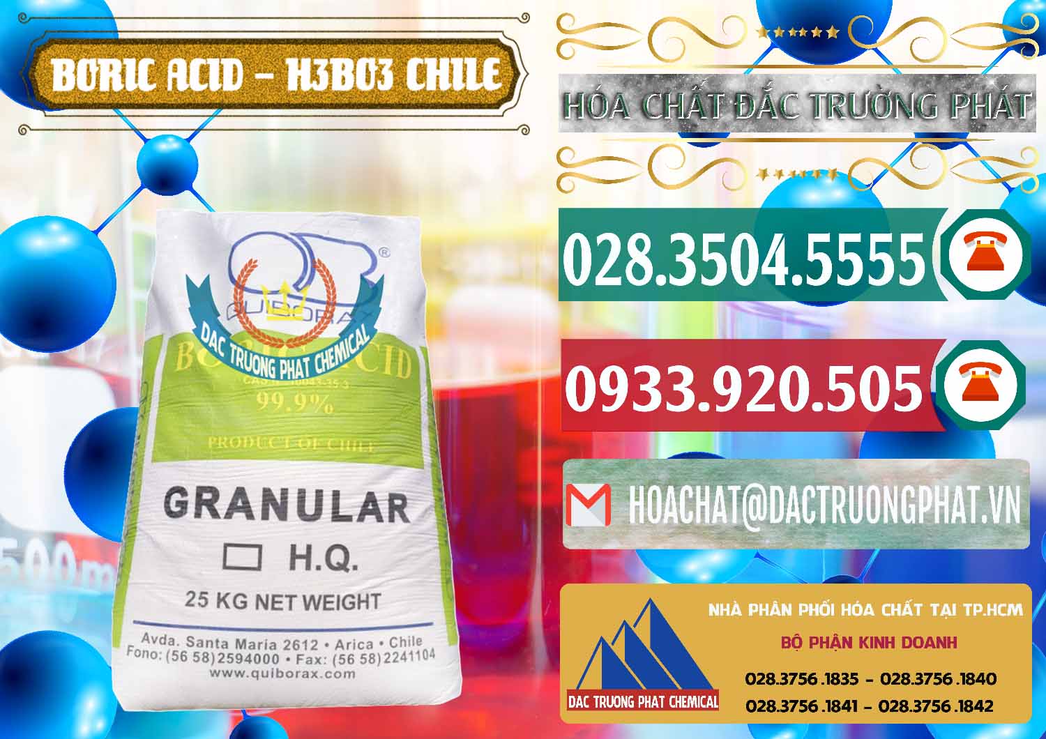 Nơi chuyên kinh doanh ( bán ) Acid Boric – Axit Boric H3BO3 99% Quiborax Chile - 0281 - Cty cung cấp ( kinh doanh ) hóa chất tại TP.HCM - muabanhoachat.vn