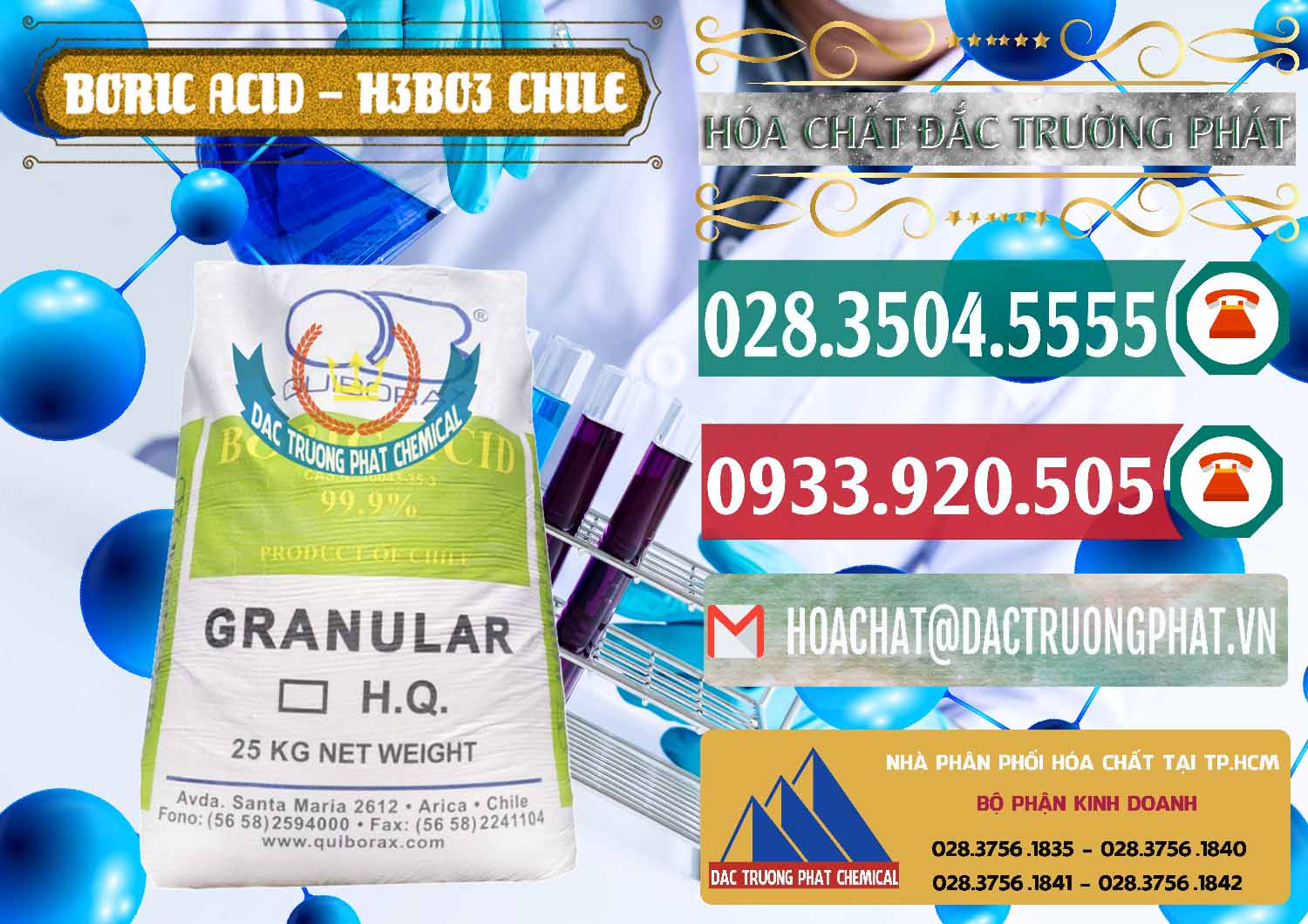 Nơi chuyên cung cấp và bán Acid Boric – Axit Boric H3BO3 99% Quiborax Chile - 0281 - Công ty cung ứng & phân phối hóa chất tại TP.HCM - muabanhoachat.vn