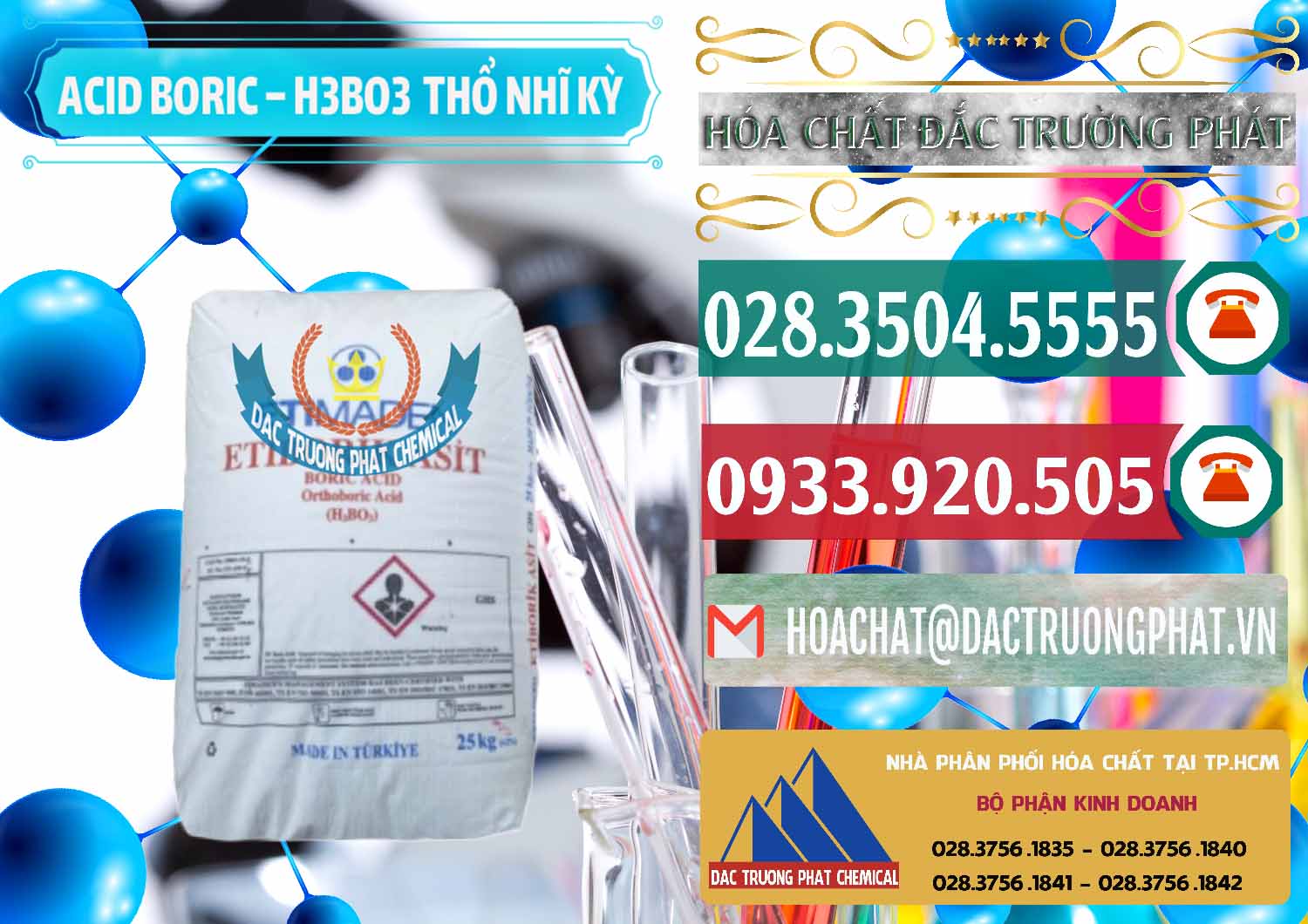 Cty bán ( cung cấp ) Acid Boric – Axit Boric H3BO3 Etimaden Thổ Nhĩ Kỳ Turkey - 0369 - Nhà cung cấp & bán hóa chất tại TP.HCM - muabanhoachat.vn