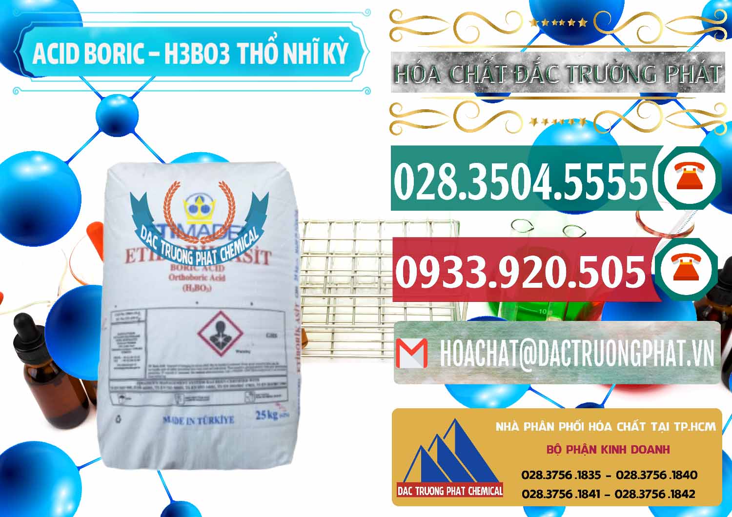 Đơn vị bán - cung ứng Acid Boric – Axit Boric H3BO3 Etimaden Thổ Nhĩ Kỳ Turkey - 0369 - Nhà cung cấp ( nhập khẩu ) hóa chất tại TP.HCM - muabanhoachat.vn