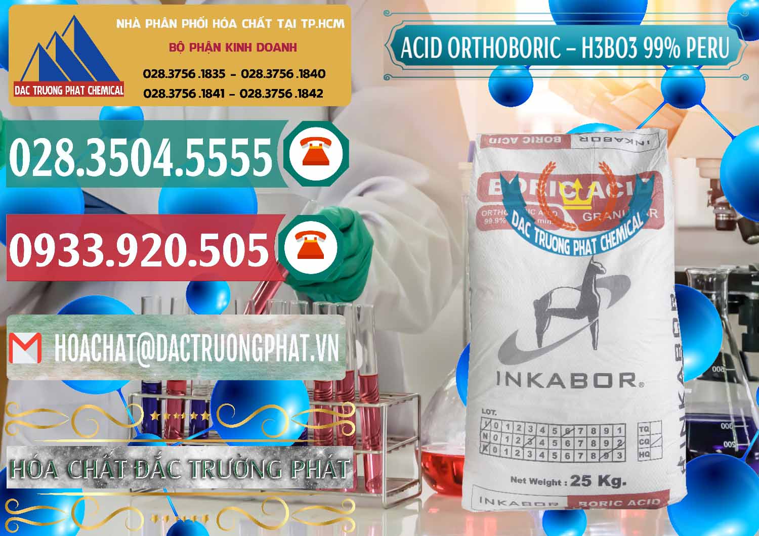 Công ty chuyên kinh doanh và bán Acid Boric – Axit Boric H3BO3 99% Inkabor Peru - 0280 - Nhà cung cấp và nhập khẩu hóa chất tại TP.HCM - muabanhoachat.vn