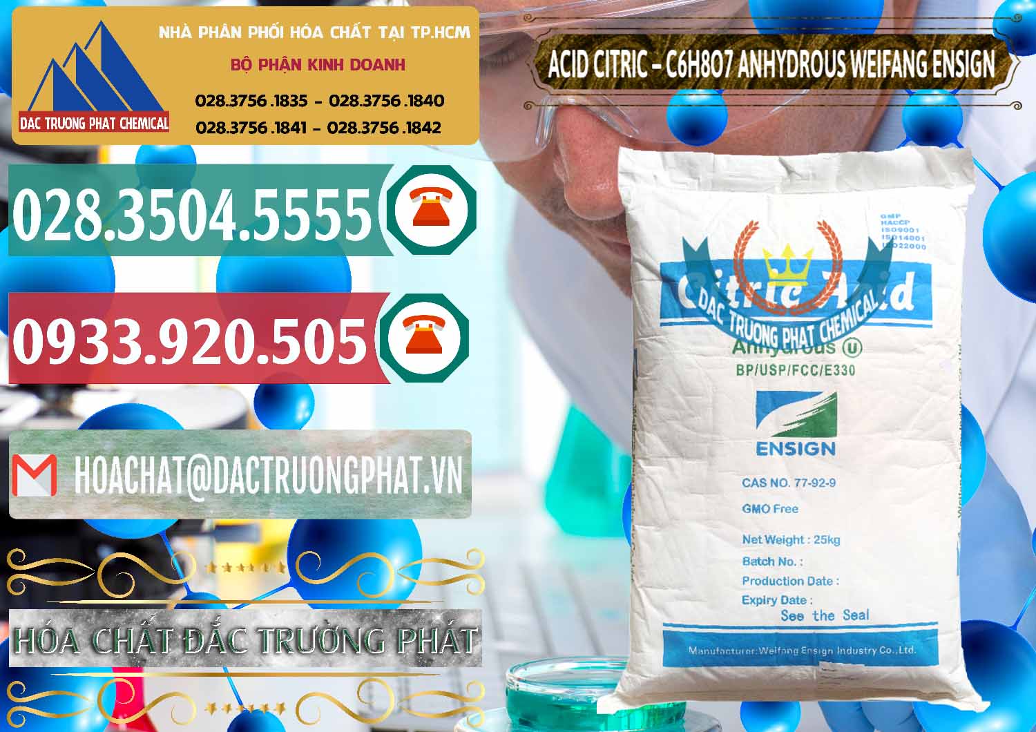 Công ty cung ứng - bán Acid Citric - Axit Citric Khan Anhydrous Weifang Trung Quốc China - 0008 - Nơi nhập khẩu - cung cấp hóa chất tại TP.HCM - muabanhoachat.vn