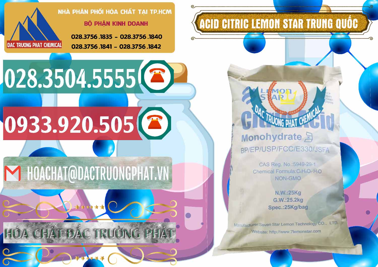 Cty phân phối & bán Acid Citric - Axit Citric BP/EP/USP/FCC/E330 Lemon Star Trung Quốc China - 0286 - Cty chuyên cung cấp _ kinh doanh hóa chất tại TP.HCM - muabanhoachat.vn