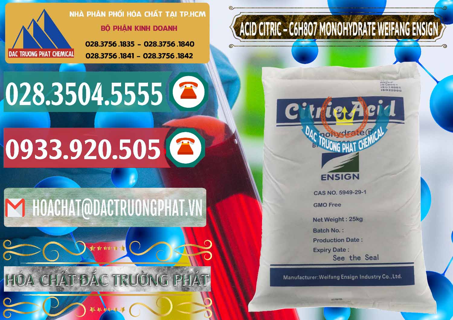 Cty nhập khẩu _ bán Acid Citric - Axit Citric Monohydrate Weifang Trung Quốc China - 0009 - Cty nhập khẩu - cung cấp hóa chất tại TP.HCM - muabanhoachat.vn