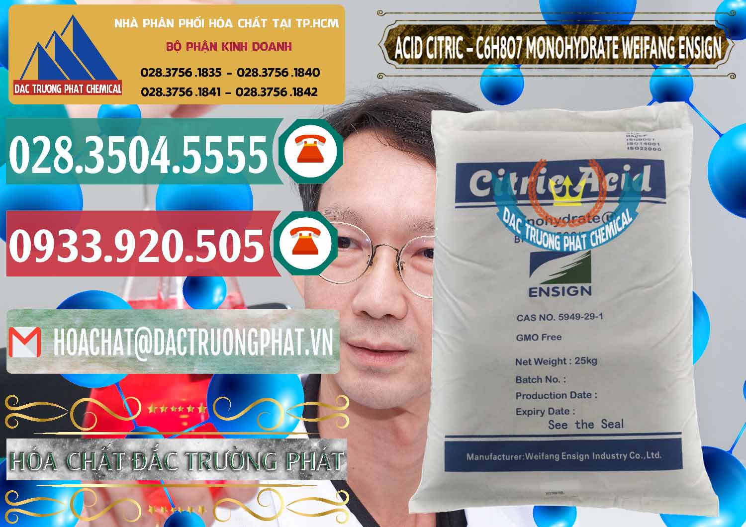 Cty chuyên nhập khẩu - bán Acid Citric - Axit Citric Monohydrate Weifang Trung Quốc China - 0009 - Đơn vị chuyên kinh doanh _ cung cấp hóa chất tại TP.HCM - muabanhoachat.vn