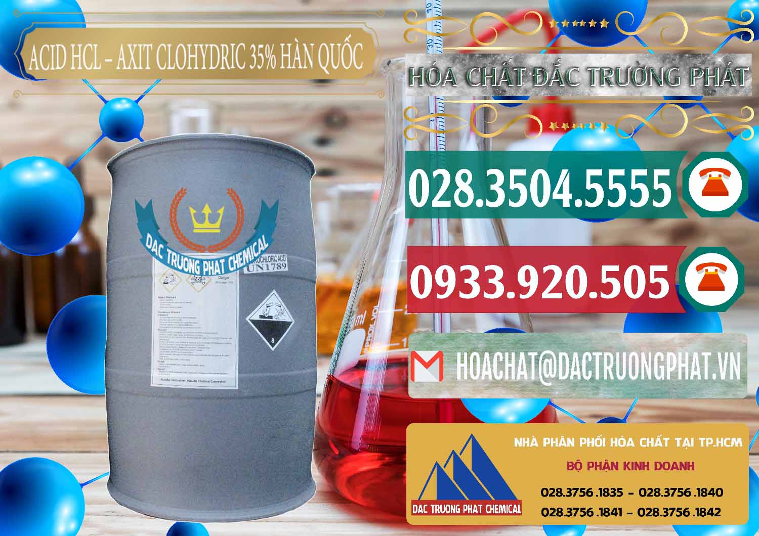 Nơi phân phối ( bán ) Acid HCL - Axit Cohidric 35% Hàn Quốc Korea - 0011 - Cty kinh doanh ( phân phối ) hóa chất tại TP.HCM - muabanhoachat.vn