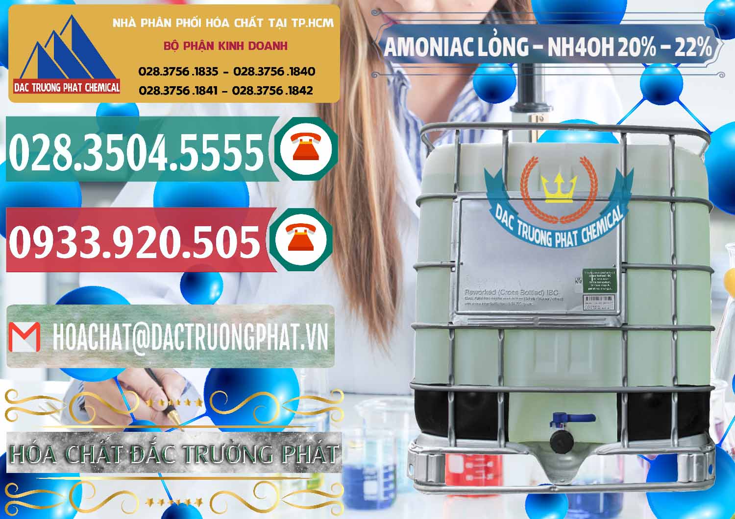 Cty kinh doanh & phân phối Amoniac Lỏng – NH4OH 20% – 22% Việt Nam - 0185 - Công ty phân phối & cung ứng hóa chất tại TP.HCM - muabanhoachat.vn
