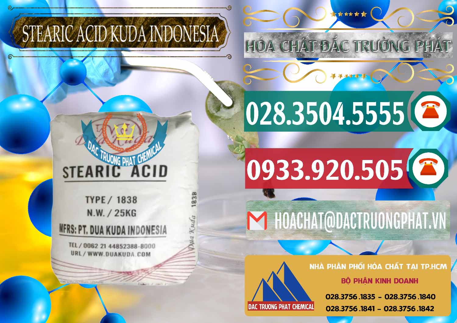 Bán - phân phối Axit Stearic - Stearic Acid Dua Kuda Indonesia - 0388 - Cty chuyên phân phối _ kinh doanh hóa chất tại TP.HCM - muabanhoachat.vn