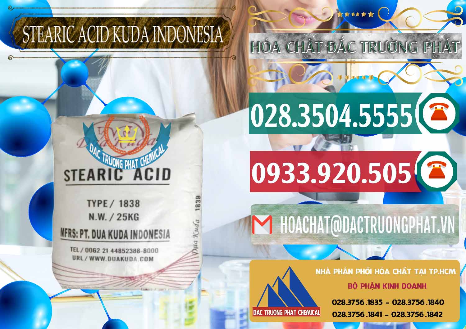 Công ty chuyên cung ứng & bán Axit Stearic - Stearic Acid Dua Kuda Indonesia - 0388 - Chuyên phân phối và cung cấp hóa chất tại TP.HCM - muabanhoachat.vn