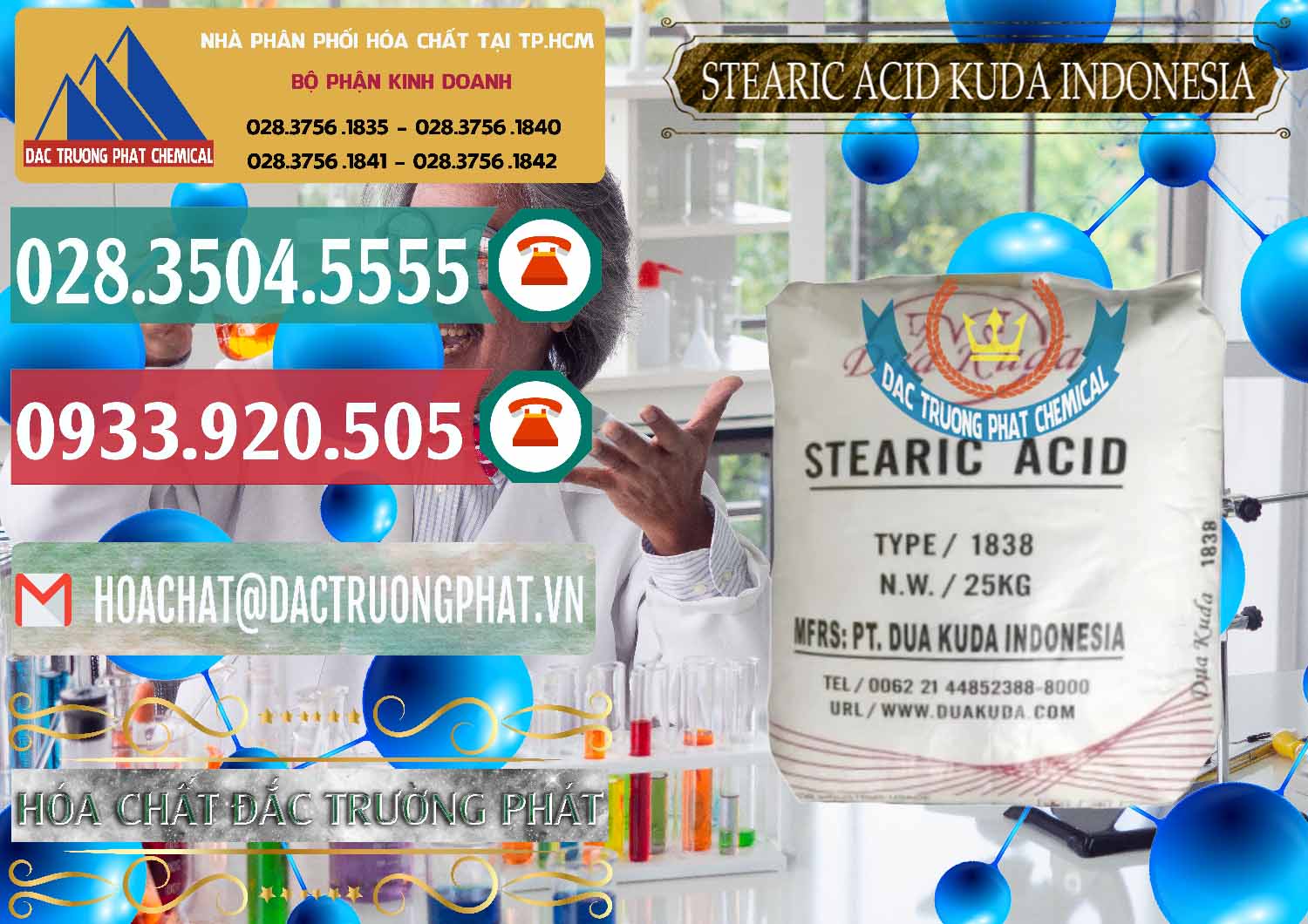 Công ty kinh doanh - bán Axit Stearic - Stearic Acid Dua Kuda Indonesia - 0388 - Đơn vị phân phối _ cung cấp hóa chất tại TP.HCM - muabanhoachat.vn