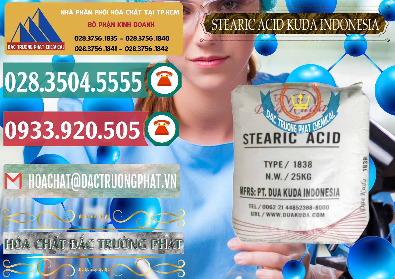 Cty cung cấp & bán Axit Stearic - Stearic Acid Dua Kuda Indonesia - 0388 - Cty cung cấp - nhập khẩu hóa chất tại TP.HCM - muabanhoachat.vn