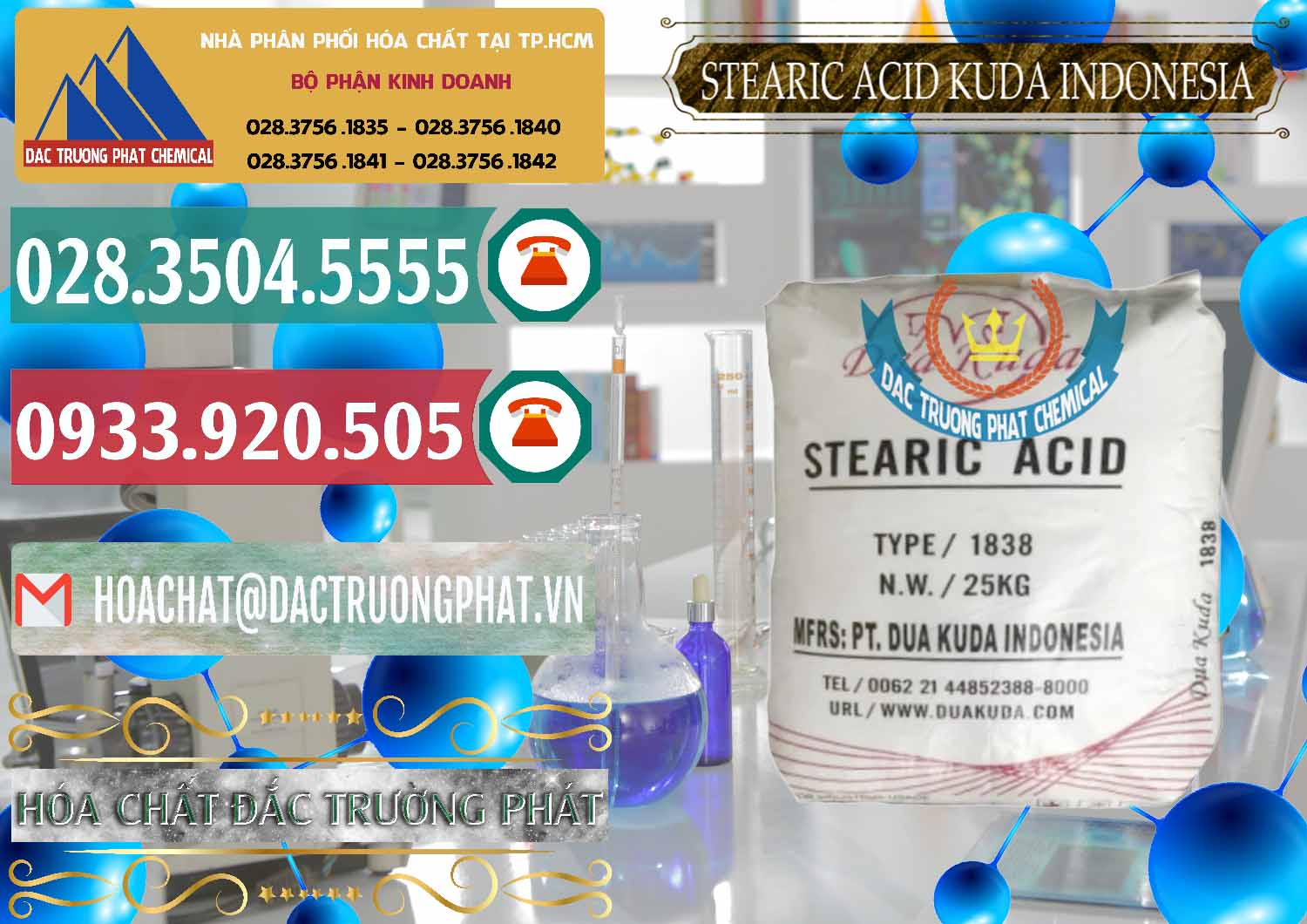 Kinh doanh và bán Axit Stearic - Stearic Acid Dua Kuda Indonesia - 0388 - Chuyên kinh doanh _ phân phối hóa chất tại TP.HCM - muabanhoachat.vn
