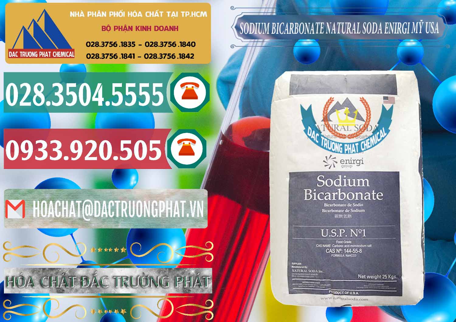 Cty chuyên phân phối - bán Sodium Bicarbonate – Bicar NaHCO3 Food Grade Natural Soda Enirgi Mỹ USA - 0257 - Đơn vị bán & cung cấp hóa chất tại TP.HCM - muabanhoachat.vn