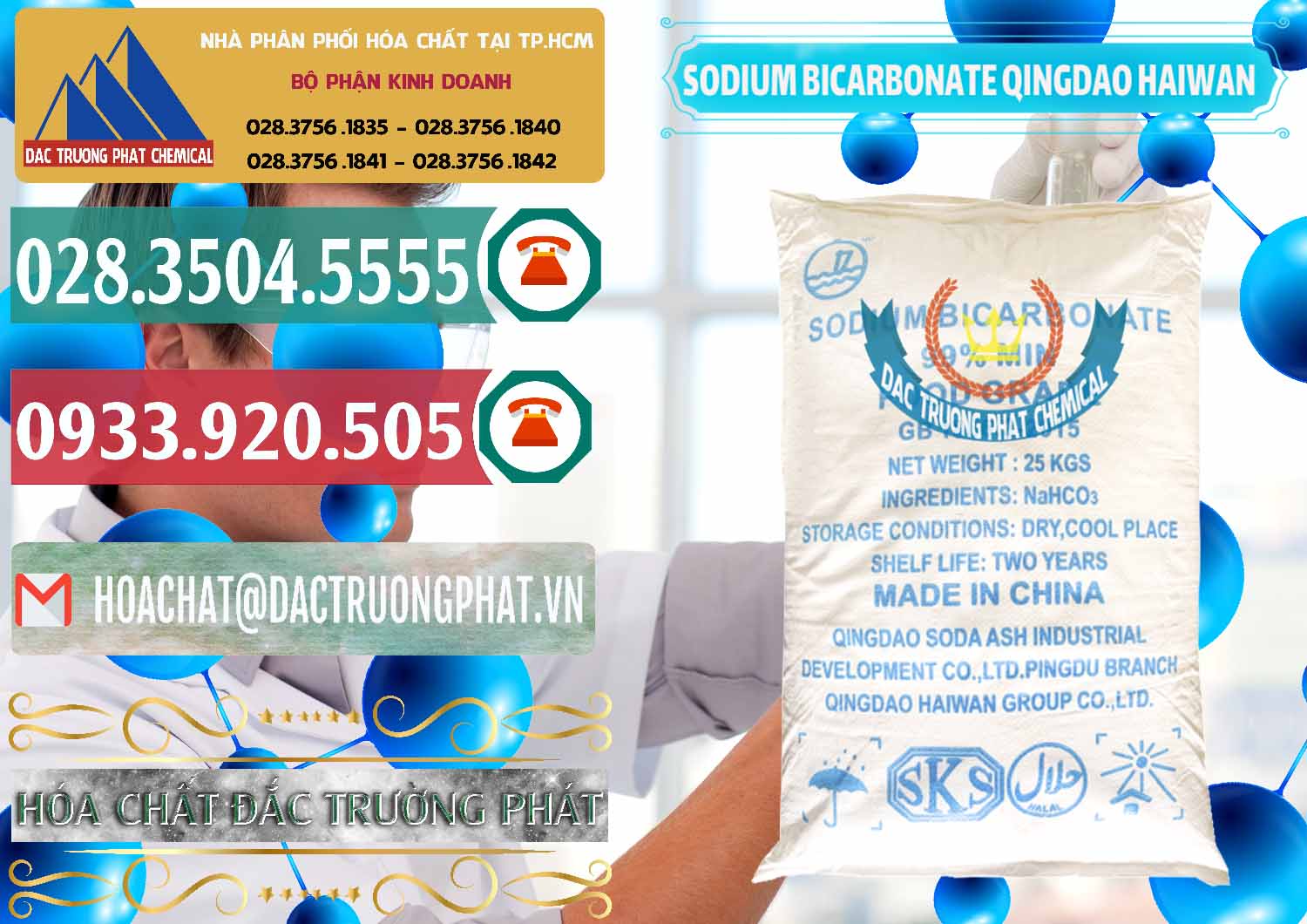 Cty bán & phân phối Sodium Bicarbonate – Bicar NaHCO3 Food Grade Qingdao Haiwan Trung Quốc China - 0258 - Đơn vị chuyên phân phối _ nhập khẩu hóa chất tại TP.HCM - muabanhoachat.vn