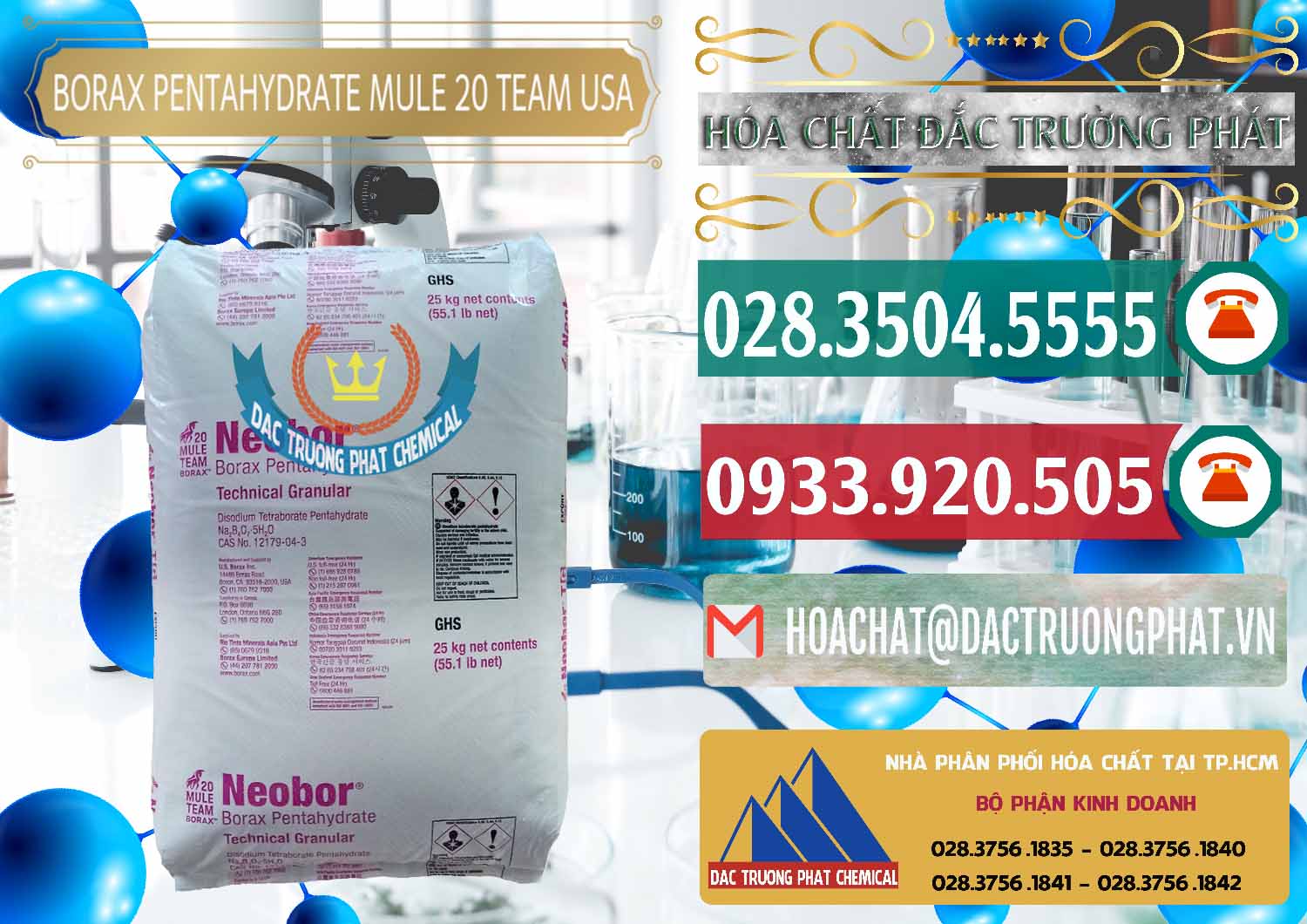 Nhập khẩu & bán Borax Pentahydrate - NA2B4O7.5H2O Mỹ USA - Mule 20 Team - 0034 - Công ty chuyên nhập khẩu ( cung cấp ) hóa chất tại TP.HCM - muabanhoachat.vn