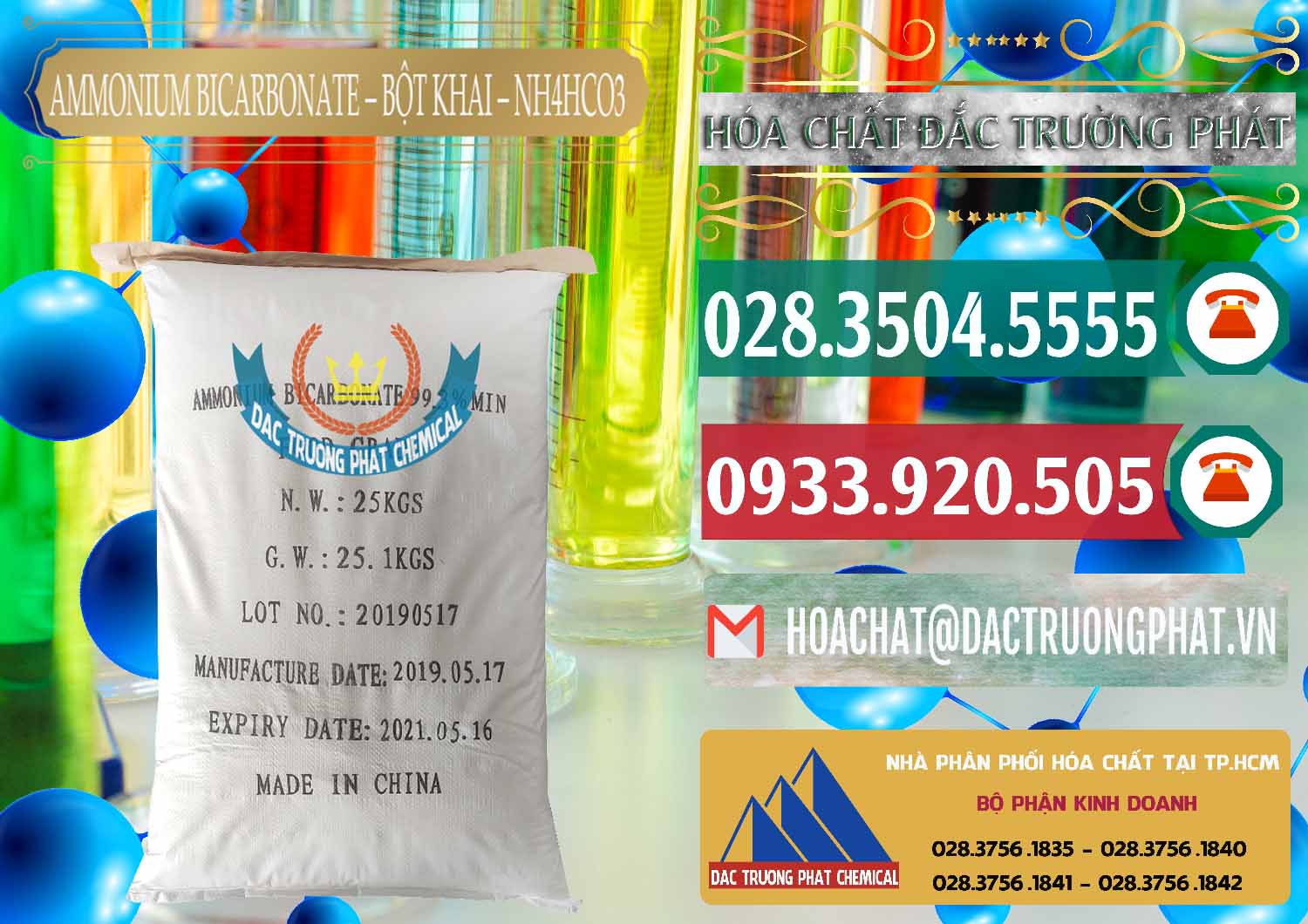 Chuyên bán _ cung ứng Ammonium Bicarbonate - Bột Khai Food Grade Trung Quốc China - 0018 - Nơi phân phối và bán hóa chất tại TP.HCM - muabanhoachat.vn