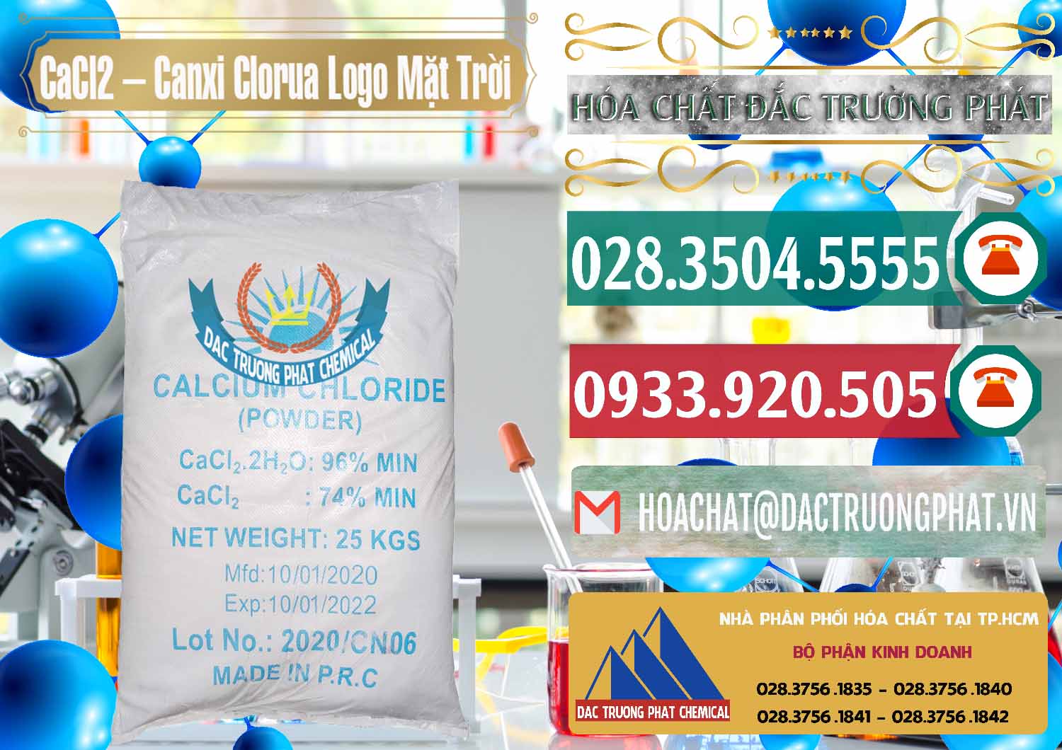 Công ty cung ứng và bán CaCl2 – Canxi Clorua 96% Logo Mặt Trời Trung Quốc China - 0041 - Cung cấp _ nhập khẩu hóa chất tại TP.HCM - muabanhoachat.vn