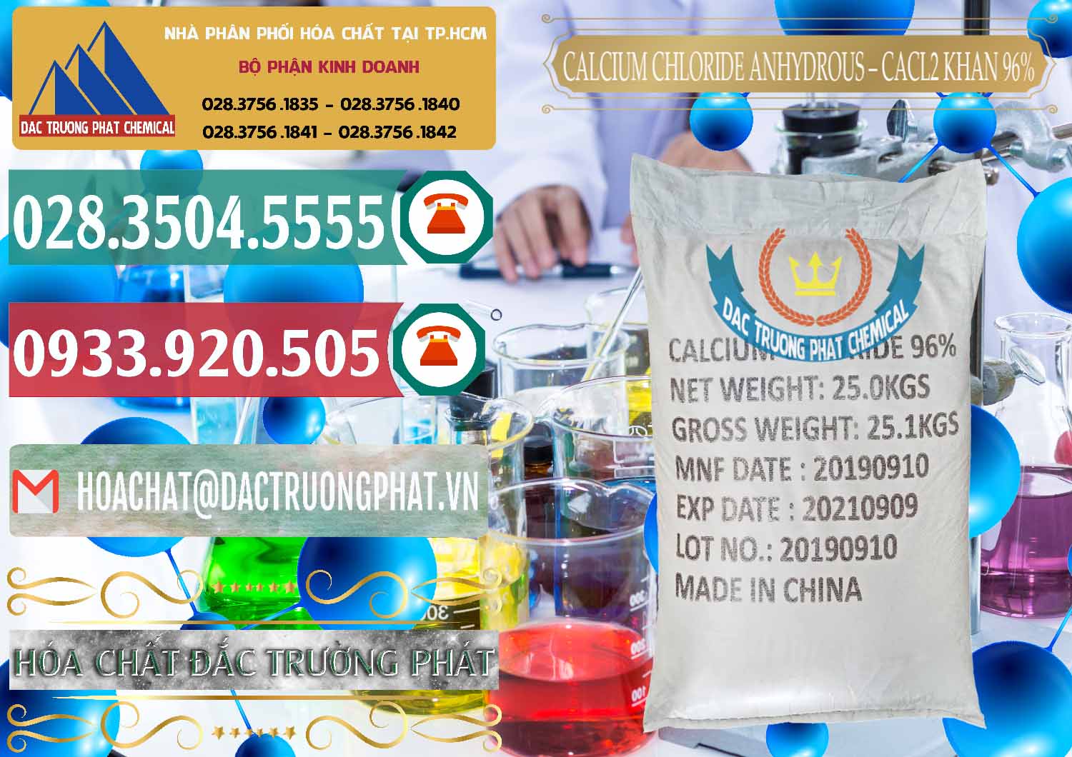 Đơn vị phân phối & bán CaCl2 – Canxi Clorua Anhydrous Khan 96% Trung Quốc China - 0043 - Cty chuyên cung ứng _ phân phối hóa chất tại TP.HCM - muabanhoachat.vn