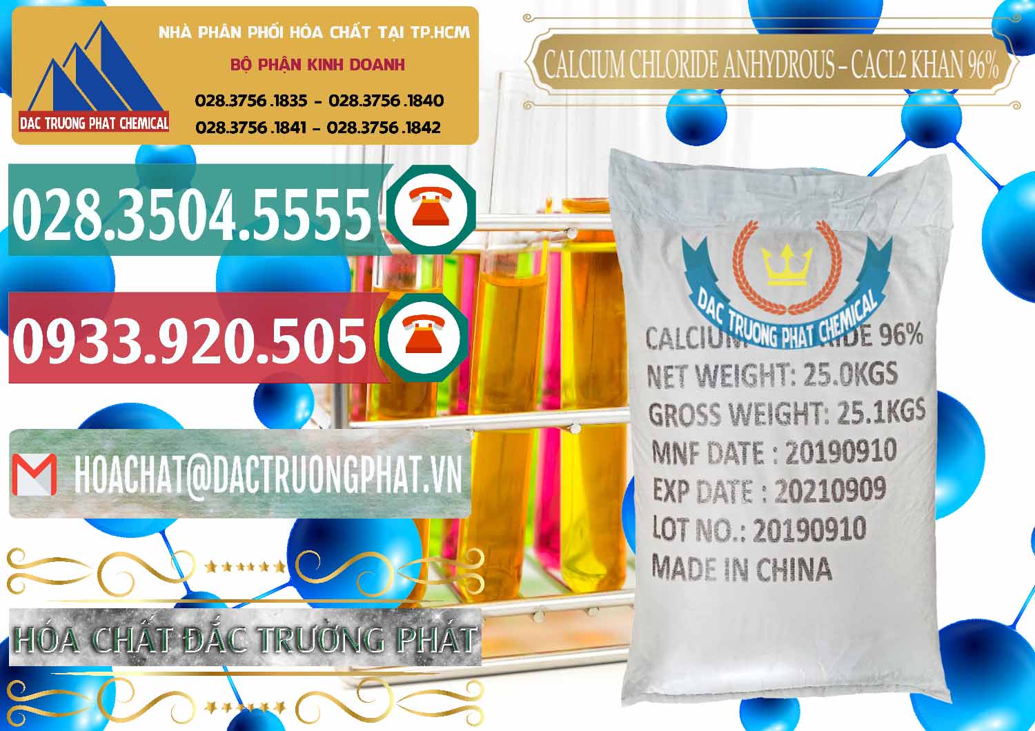 Chuyên bán & cung cấp CaCl2 – Canxi Clorua Anhydrous Khan 96% Trung Quốc China - 0043 - Cty nhập khẩu và phân phối hóa chất tại TP.HCM - muabanhoachat.vn