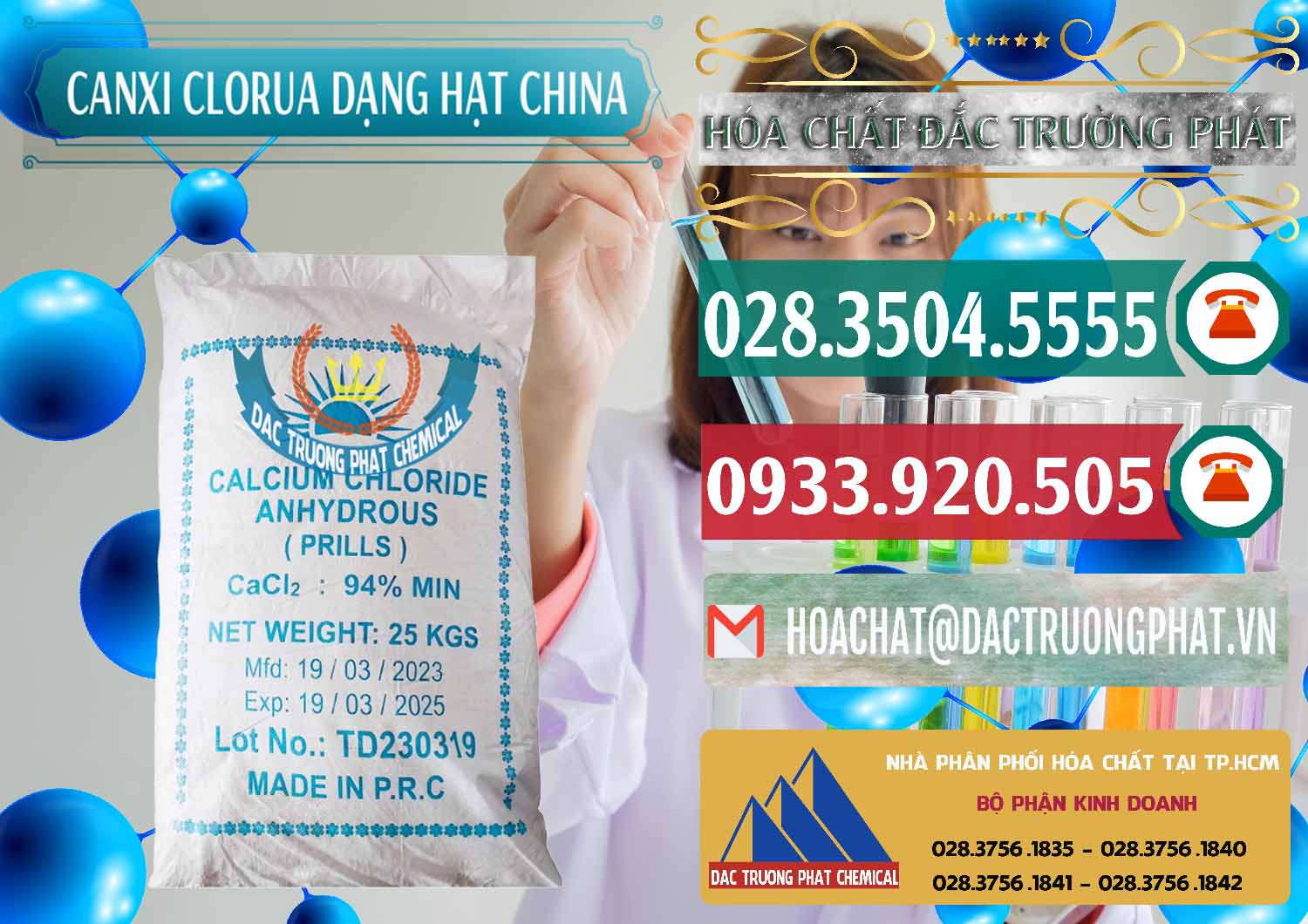 Nhập khẩu & bán CaCl2 – Canxi Clorua 94% Dạng Hạt Trung Quốc China - 0373 - Nhà phân phối - cung cấp hóa chất tại TP.HCM - muabanhoachat.vn