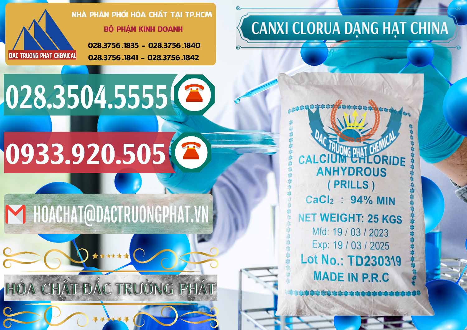 Nhập khẩu ( bán ) CaCl2 – Canxi Clorua 94% Dạng Hạt Trung Quốc China - 0373 - Nơi phân phối & cung cấp hóa chất tại TP.HCM - muabanhoachat.vn