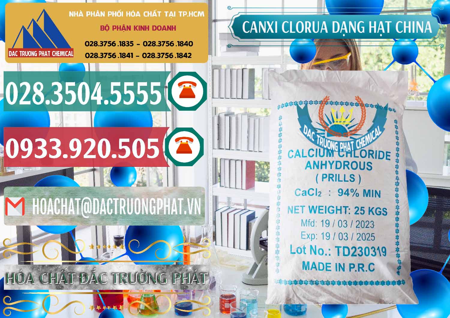 Nơi chuyên bán ( cung ứng ) CaCl2 – Canxi Clorua 94% Dạng Hạt Trung Quốc China - 0373 - Bán _ cung cấp hóa chất tại TP.HCM - muabanhoachat.vn