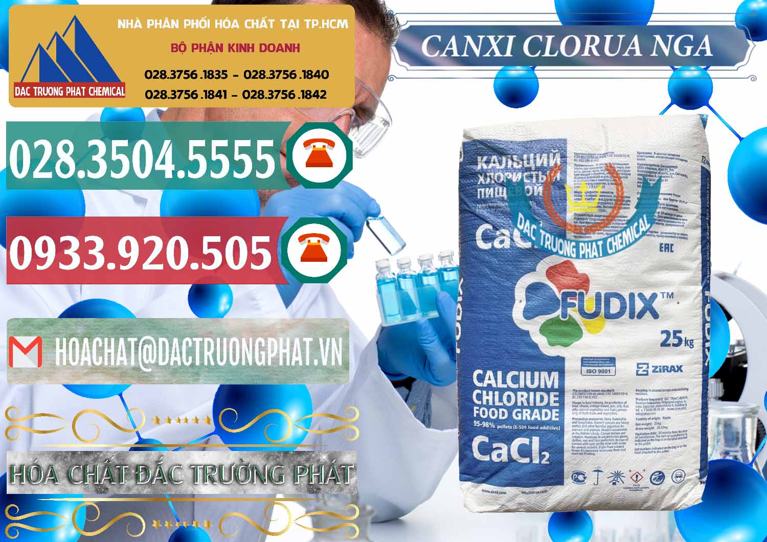Cty bán ( phân phối ) CaCl2 – Canxi Clorua Nga Russia - 0430 - Nơi chuyên cung cấp - bán hóa chất tại TP.HCM - muabanhoachat.vn
