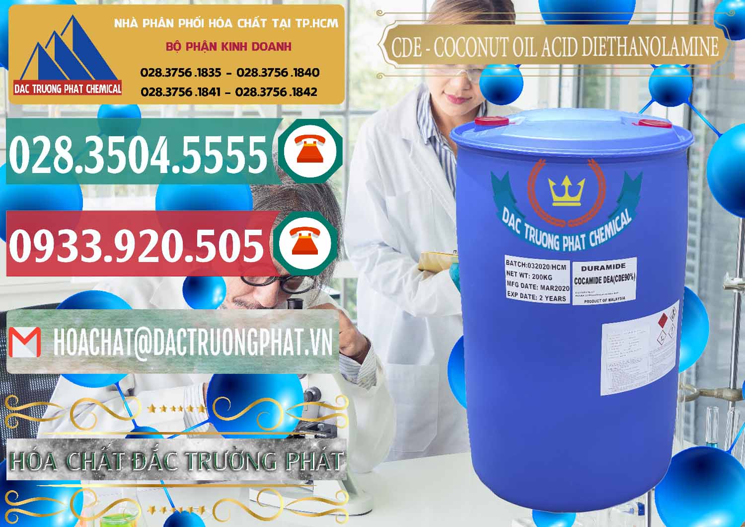 Đơn vị chuyên cung cấp ( bán ) CDE - Coconut Oil Acid Diethanolamine Mã Lai Malaysia - 0311 - Nhà nhập khẩu - cung cấp hóa chất tại TP.HCM - muabanhoachat.vn