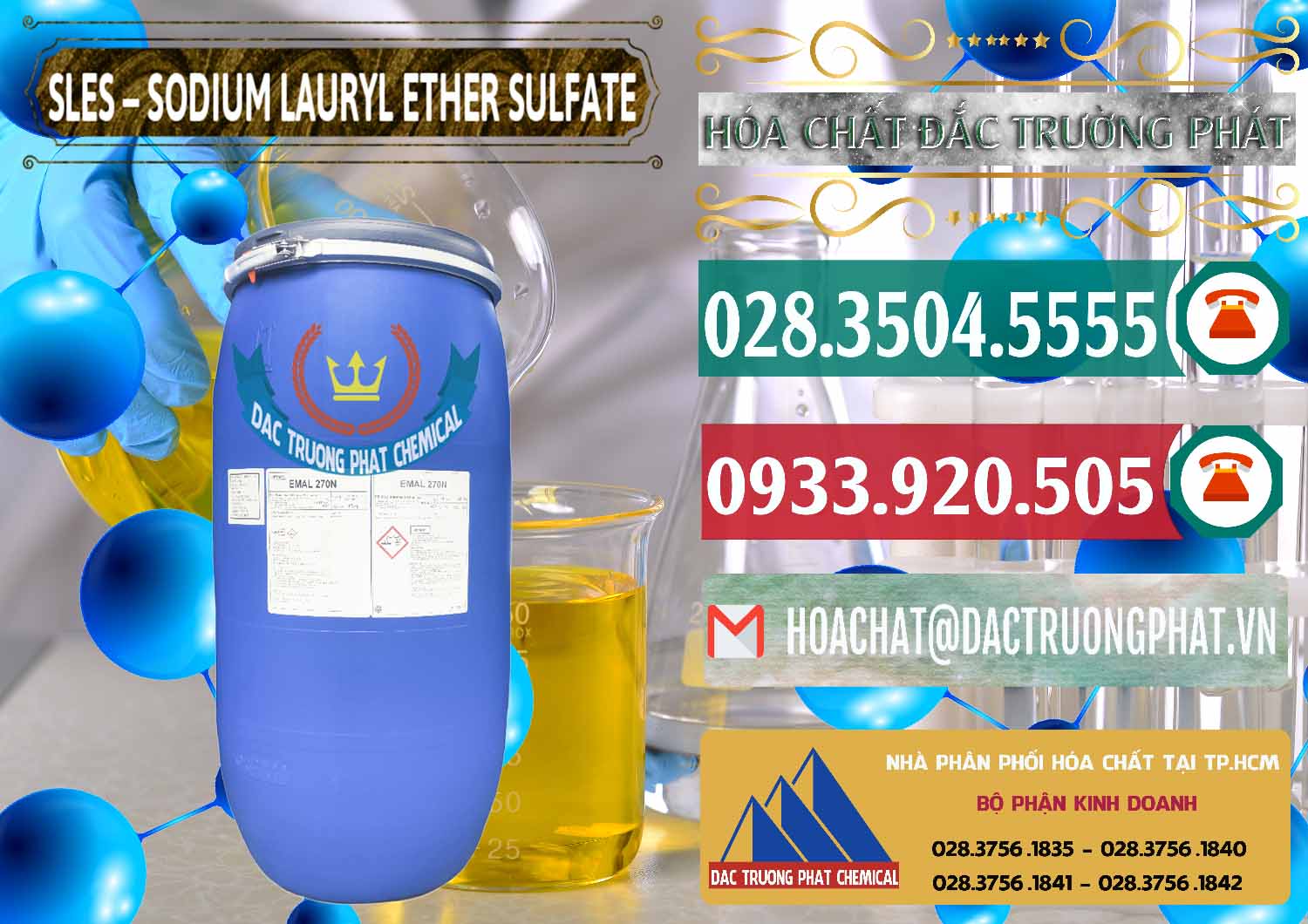 Cty chuyên nhập khẩu và bán Chất Tạo Bọt Sles - Sodium Lauryl Ether Sulphate Kao Indonesia - 0046 - Đơn vị cung cấp _ bán hóa chất tại TP.HCM - muabanhoachat.vn