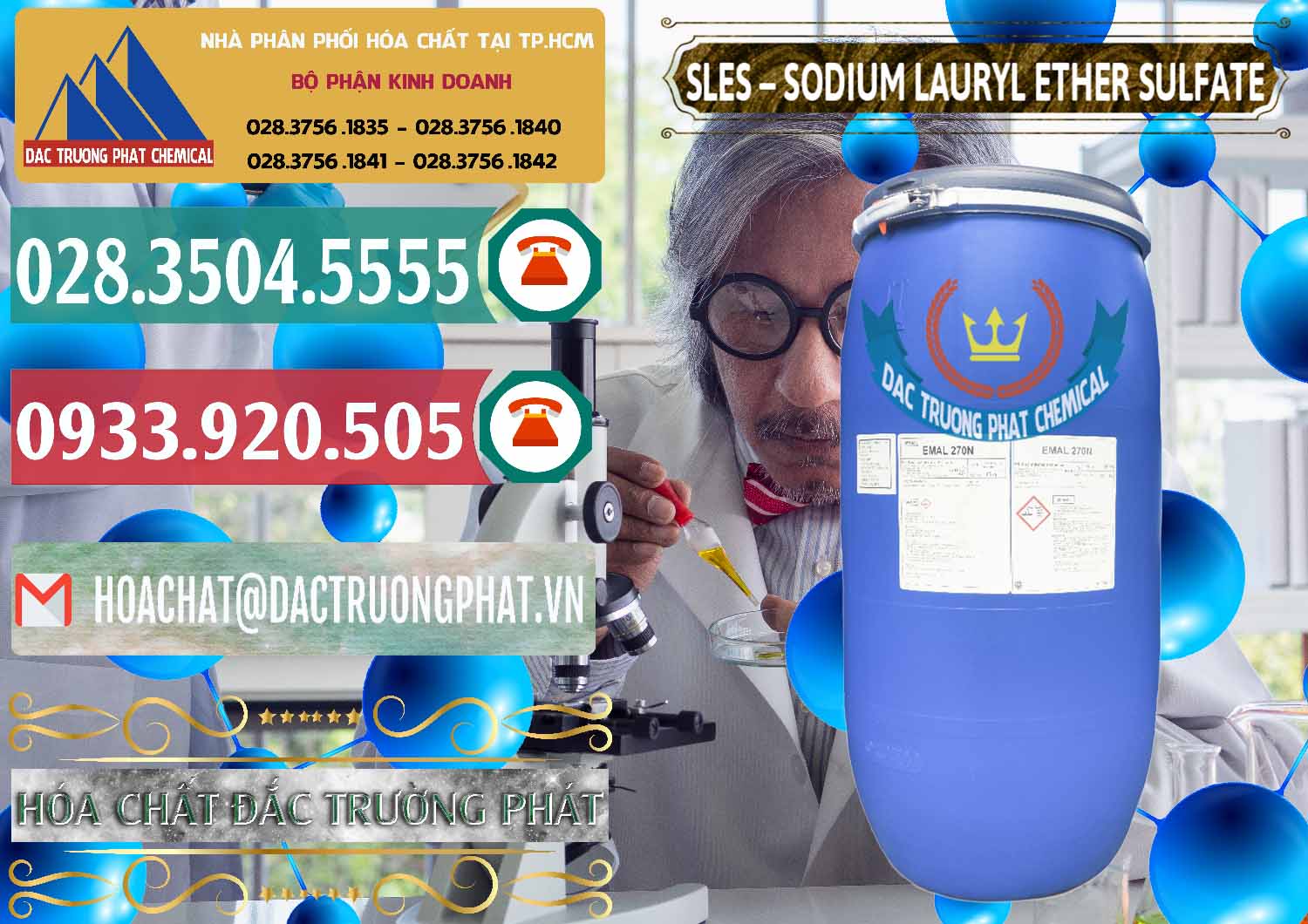 Công ty chuyên nhập khẩu - bán Chất Tạo Bọt Sles - Sodium Lauryl Ether Sulphate Kao Indonesia - 0046 - Đơn vị cung ứng & phân phối hóa chất tại TP.HCM - muabanhoachat.vn
