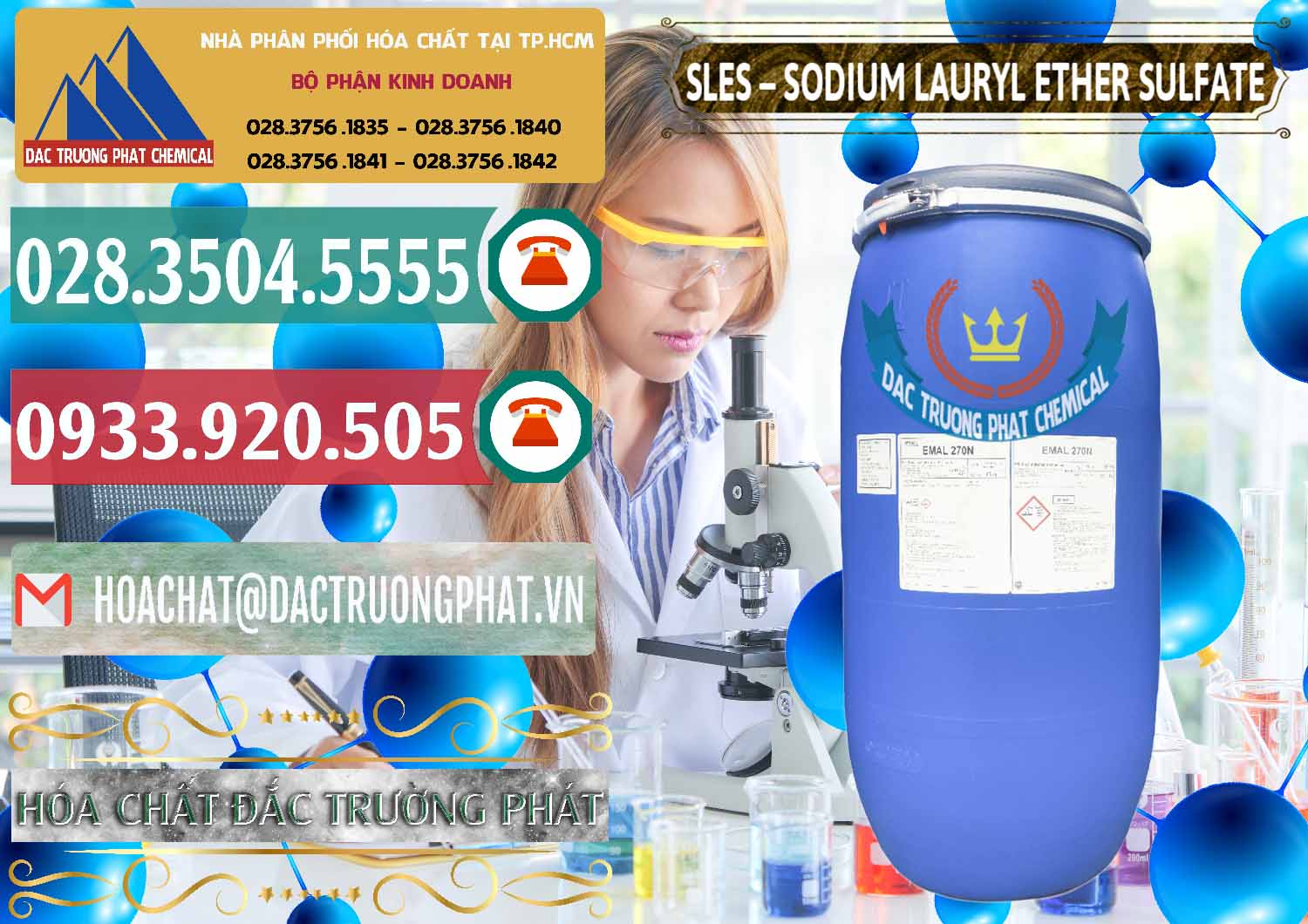 Cung cấp - bán Chất Tạo Bọt Sles - Sodium Lauryl Ether Sulphate Kao Indonesia - 0046 - Nhập khẩu _ cung cấp hóa chất tại TP.HCM - muabanhoachat.vn