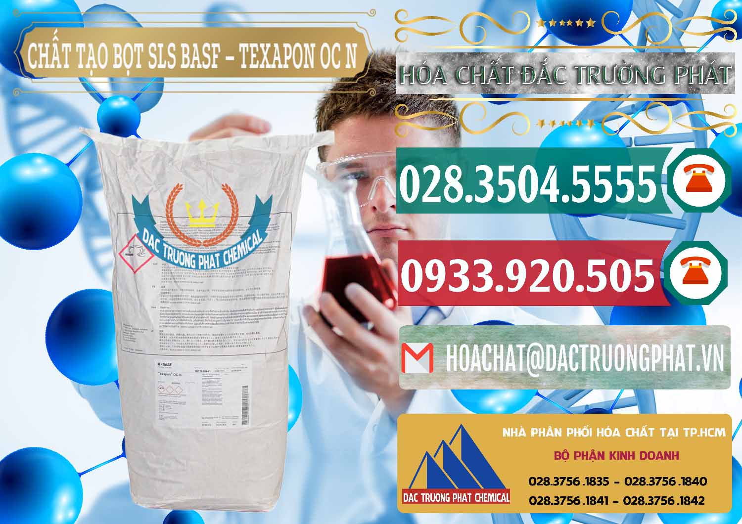 Công ty kinh doanh _ bán Chất Tạo Bọt SLS - Sodium Lauryl Sulfate BASF Texapon OC N - 0049 - Công ty nhập khẩu & cung cấp hóa chất tại TP.HCM - muabanhoachat.vn