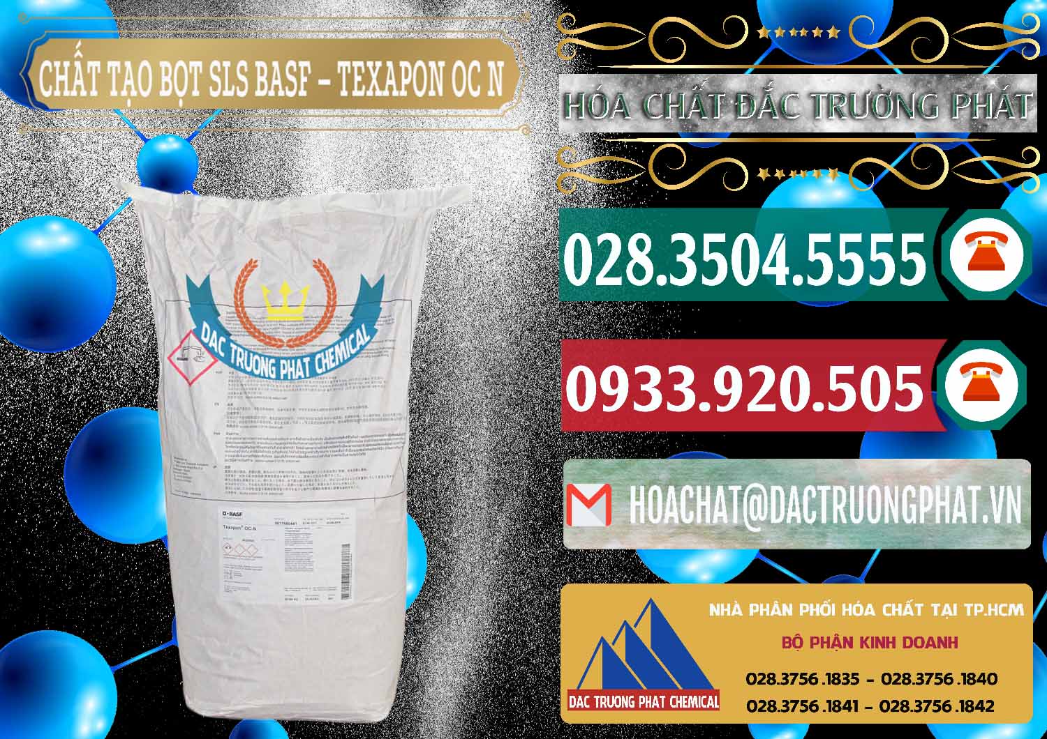 Nơi chuyên nhập khẩu & bán Chất Tạo Bọt SLS - Sodium Lauryl Sulfate BASF Texapon OC N - 0049 - Chuyên phân phối - nhập khẩu hóa chất tại TP.HCM - muabanhoachat.vn