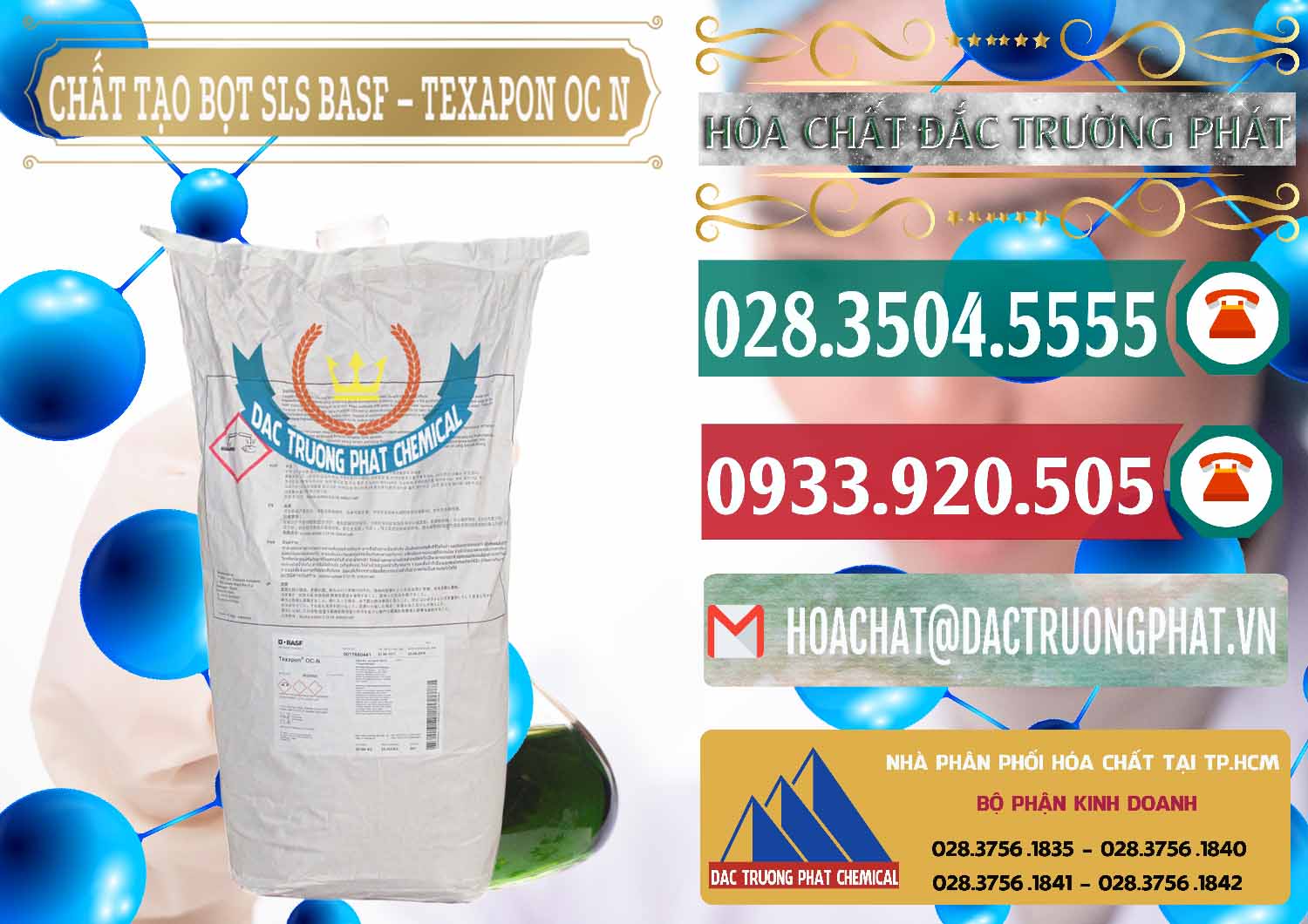 Chuyên cung ứng & bán Chất Tạo Bọt SLS - Sodium Lauryl Sulfate BASF Texapon OC N - 0049 - Phân phối - bán hóa chất tại TP.HCM - muabanhoachat.vn