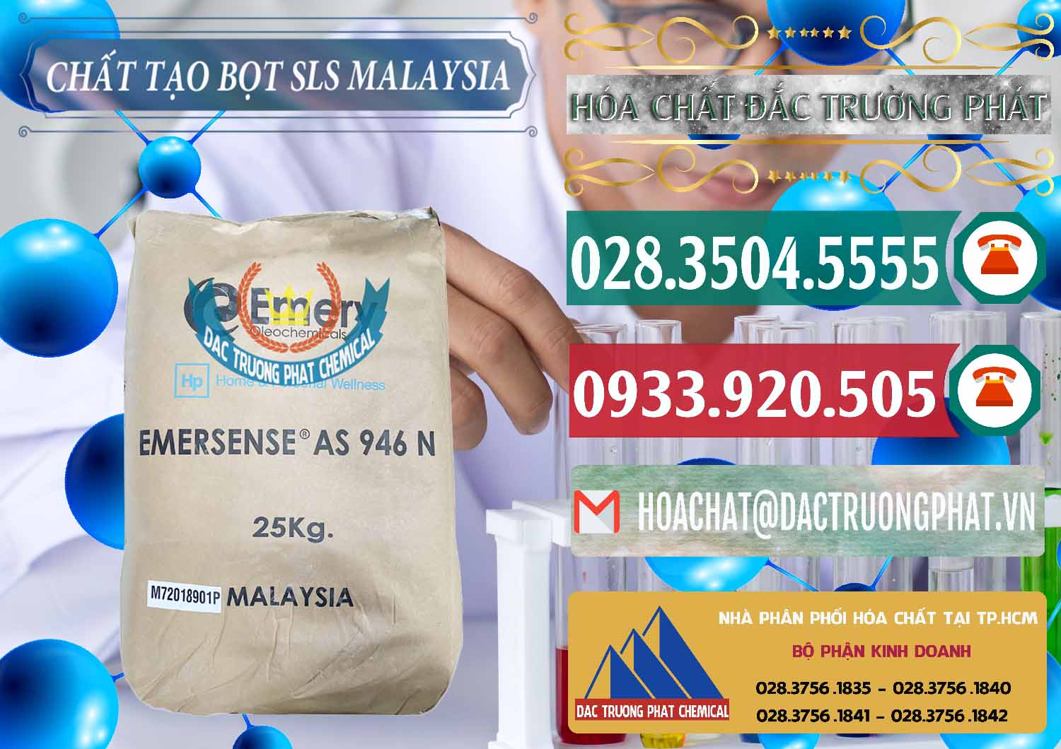 Đơn vị chuyên cung ứng _ bán Chất Tạo Bọt SLS Emery - Emersense AS 946N Mã Lai Malaysia - 0423 - Cty chuyên phân phối và nhập khẩu hóa chất tại TP.HCM - muabanhoachat.vn