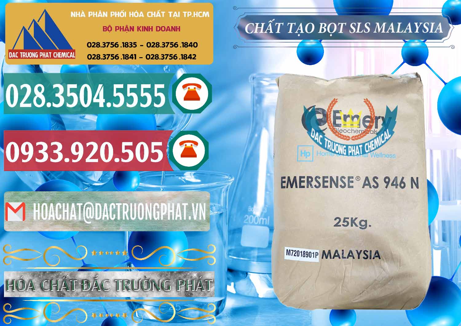 Công ty bán và cung cấp Chất Tạo Bọt SLS Emery - Emersense AS 946N Mã Lai Malaysia - 0423 - Nơi phân phối và cung ứng hóa chất tại TP.HCM - muabanhoachat.vn