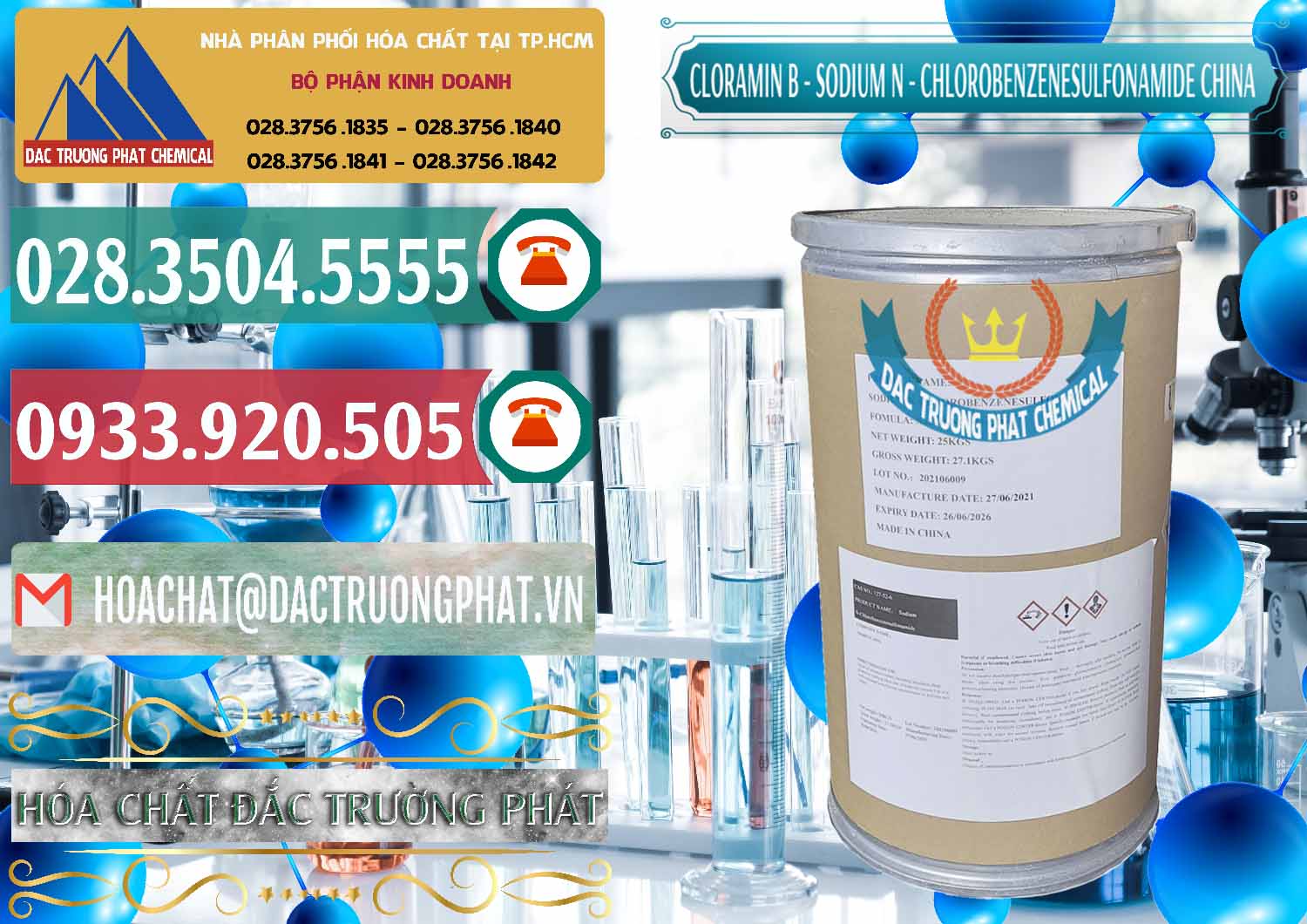 Công ty chuyên bán _ phân phối Cloramin B Khử Trùng, Diệt Khuẩn Trung Quốc China - 0298 - Cty kinh doanh & phân phối hóa chất tại TP.HCM - muabanhoachat.vn