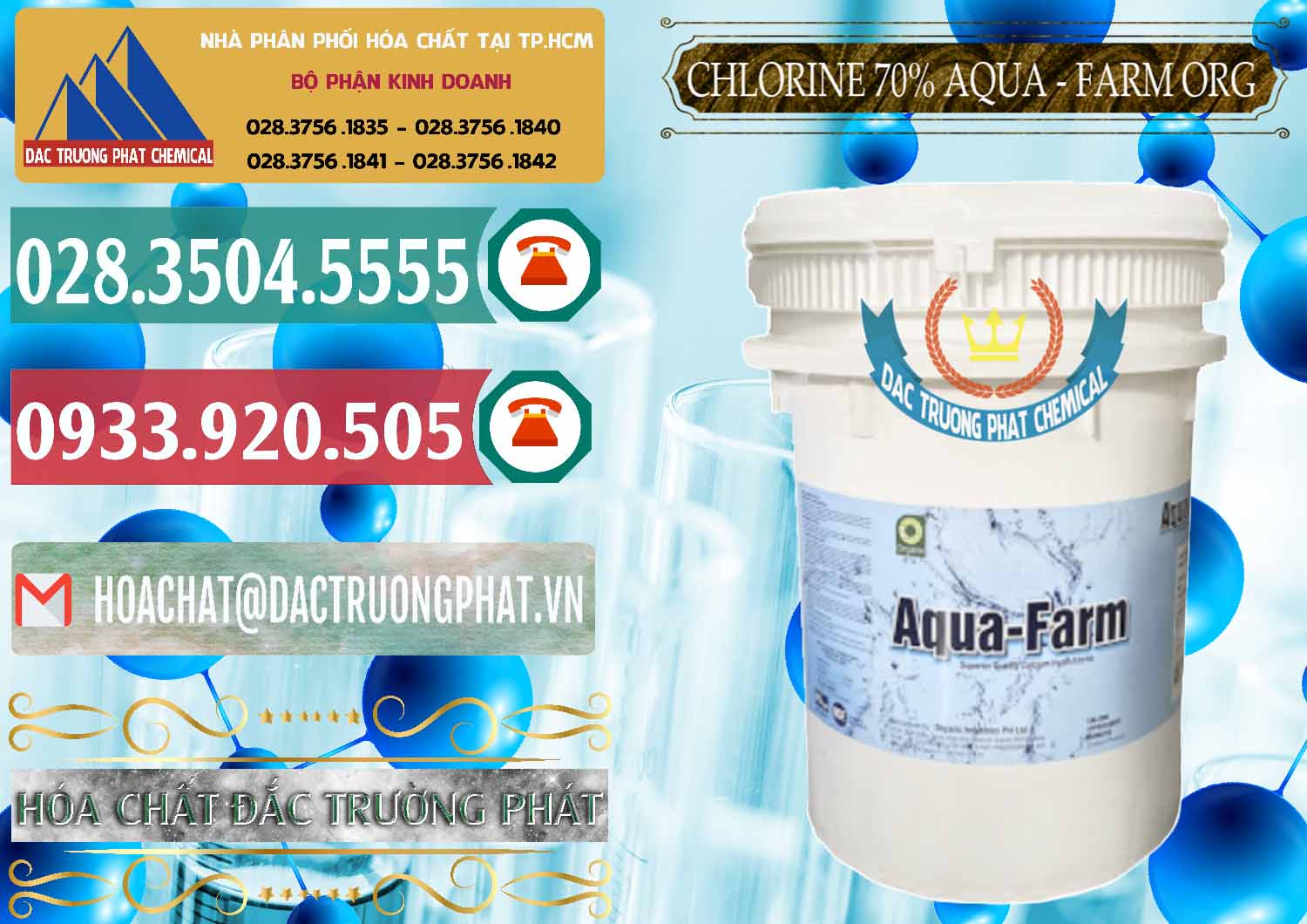 Cty cung ứng _ bán Chlorine – Clorin 70% Aqua - Farm ORG Organic Ấn Độ India - 0246 - Cty cung cấp _ nhập khẩu hóa chất tại TP.HCM - muabanhoachat.vn