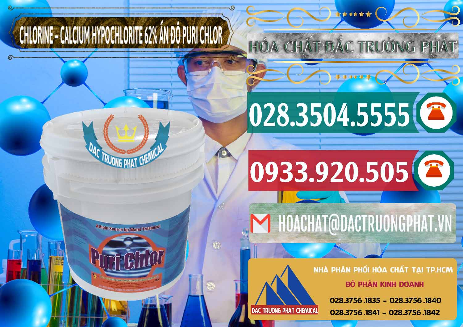 Đơn vị phân phối _ bán Chlorine – Clorin 62% Puri Chlo Ấn Độ India - 0052 - Đơn vị phân phối & cung cấp hóa chất tại TP.HCM - muabanhoachat.vn