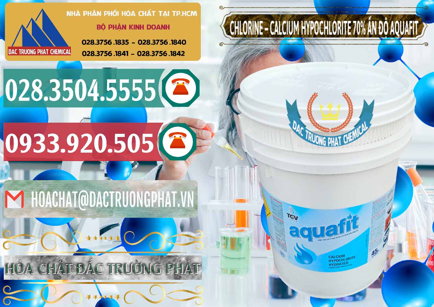 Nơi chuyên phân phối và bán Clorin – Chlorine 70% Aquafit Thùng Cao TGV Ấn Độ India - 0054 - Nhà phân phối & bán hóa chất tại TP.HCM - muabanhoachat.vn