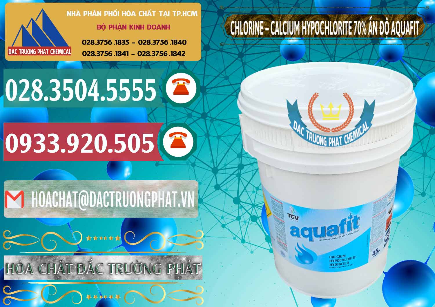 Cty chuyên nhập khẩu & bán Clorin – Chlorine 70% Aquafit Thùng Cao TGV Ấn Độ India - 0054 - Nhà cung cấp ( phân phối ) hóa chất tại TP.HCM - muabanhoachat.vn