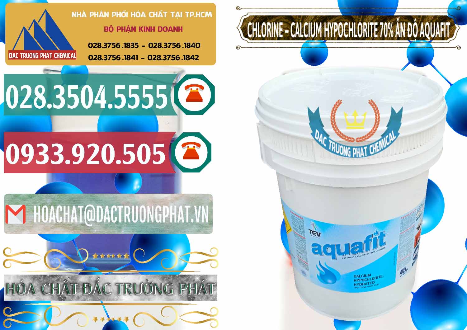 Công ty chuyên nhập khẩu - bán Clorin – Chlorine 70% Aquafit Thùng Cao TGV Ấn Độ India - 0054 - Công ty bán và phân phối hóa chất tại TP.HCM - muabanhoachat.vn