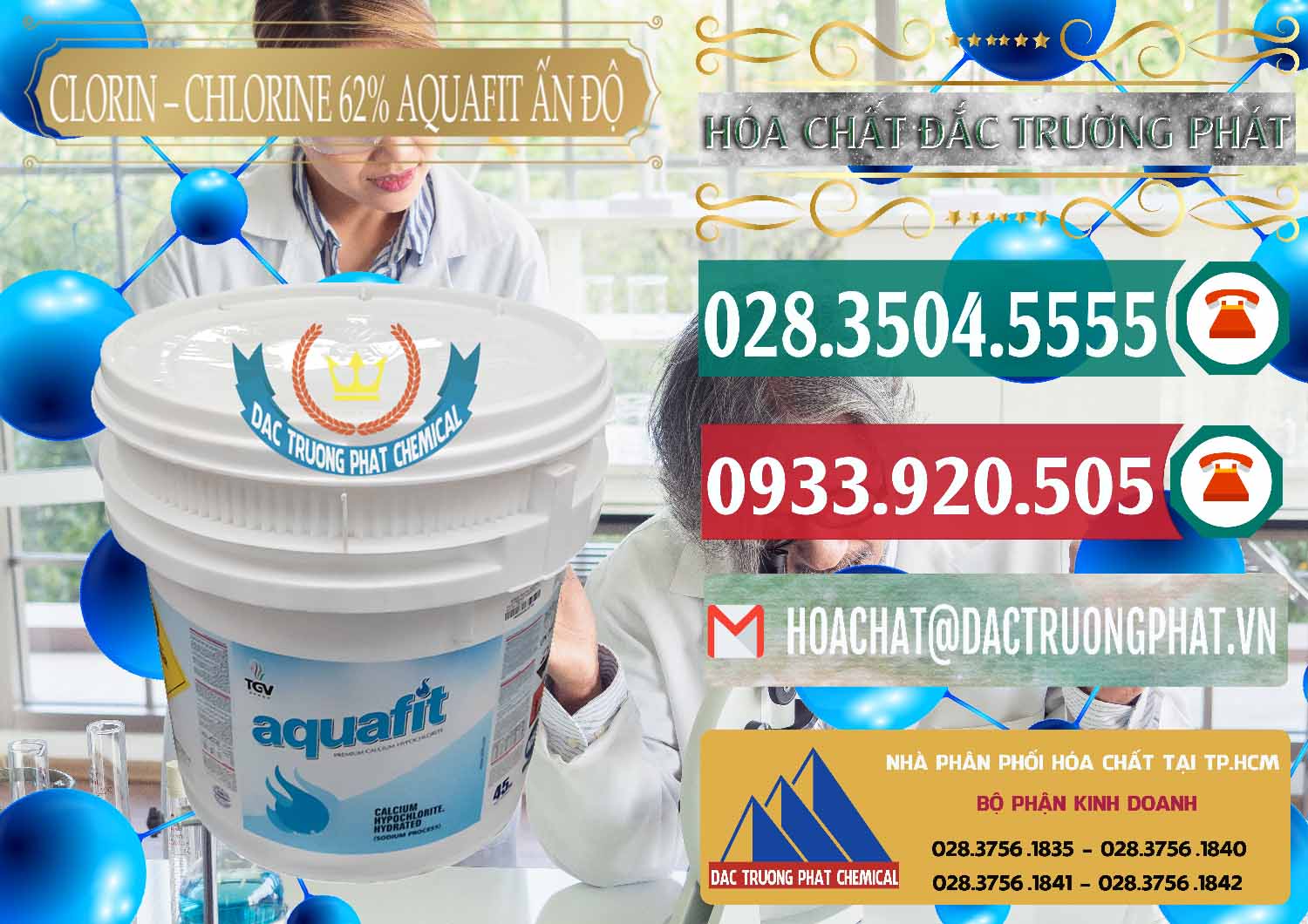 Phân phối _ bán Clorin - Chlorine 62% Aquafit Thùng Lùn Ấn Độ India - 0057 - Công ty chuyên cung cấp & nhập khẩu hóa chất tại TP.HCM - muabanhoachat.vn