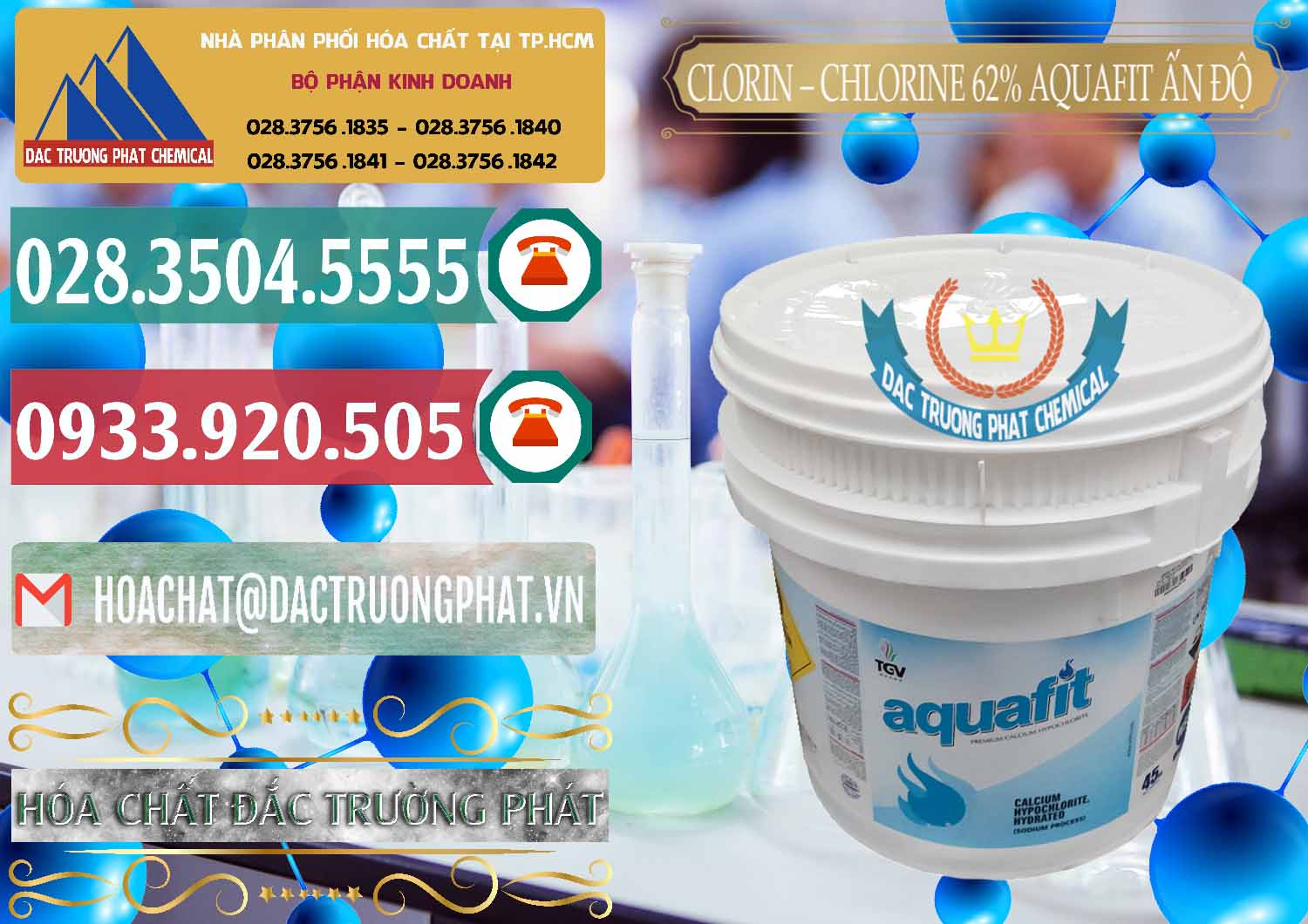 Chuyên cung cấp ( bán ) Clorin - Chlorine 62% Aquafit Thùng Lùn Ấn Độ India - 0057 - Nơi phân phối - bán hóa chất tại TP.HCM - muabanhoachat.vn
