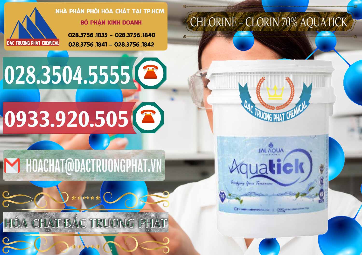 Cty cung cấp _ bán Chlorine – Clorin 70% Aquatick Thùng Cao Jal Aqua Ấn Độ India - 0237 - Nhà cung cấp - kinh doanh hóa chất tại TP.HCM - muabanhoachat.vn