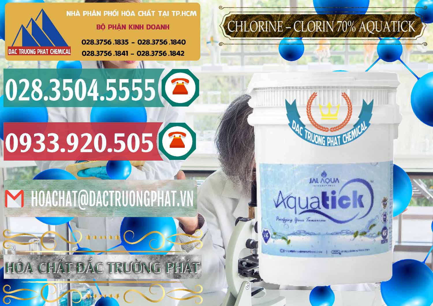 Nơi chuyên nhập khẩu & bán Chlorine – Clorin 70% Aquatick Thùng Cao Jal Aqua Ấn Độ India - 0237 - Nhà phân phối _ cung cấp hóa chất tại TP.HCM - muabanhoachat.vn