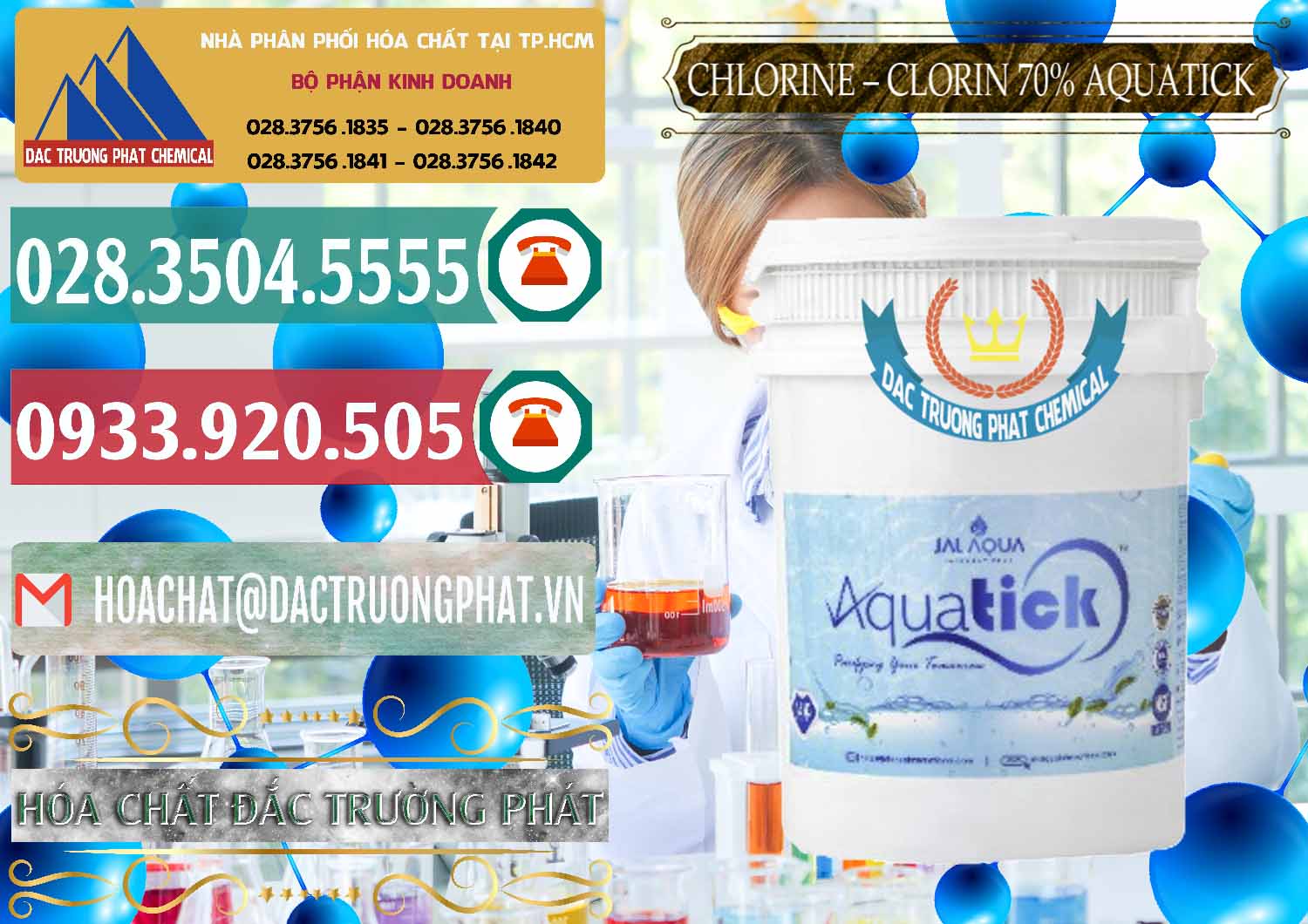 Đơn vị chuyên bán ( phân phối ) Chlorine – Clorin 70% Aquatick Thùng Cao Jal Aqua Ấn Độ India - 0237 - Nhà phân phối & cung cấp hóa chất tại TP.HCM - muabanhoachat.vn