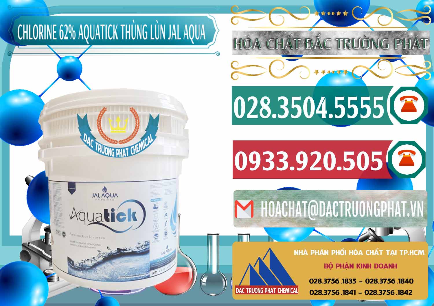 Đơn vị chuyên cung ứng và bán Chlorine – Clorin 62% Aquatick Thùng Lùn Jal Aqua Ấn Độ India - 0238 - Chuyên phân phối - nhập khẩu hóa chất tại TP.HCM - muabanhoachat.vn